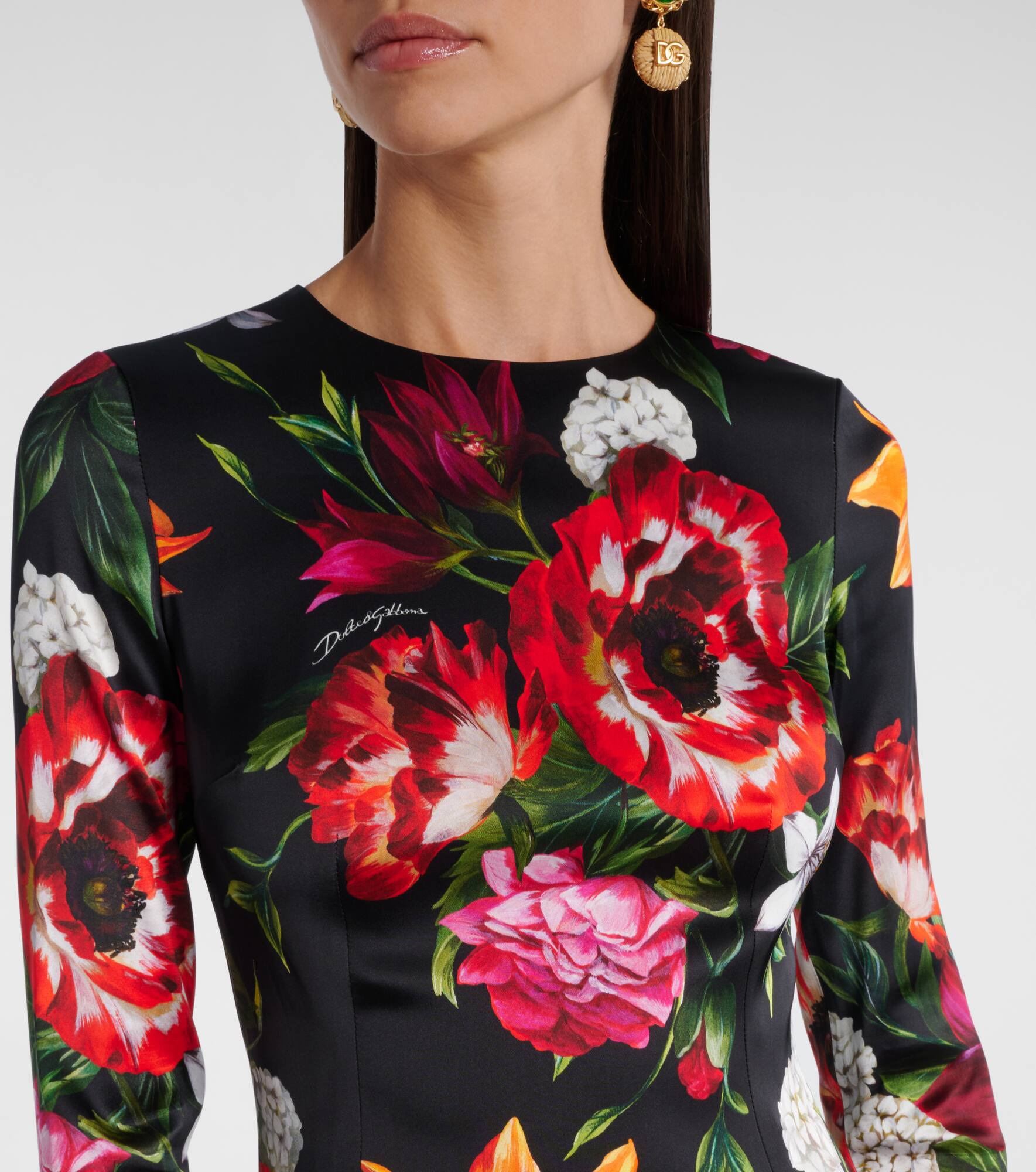 Floral midi dress - 4