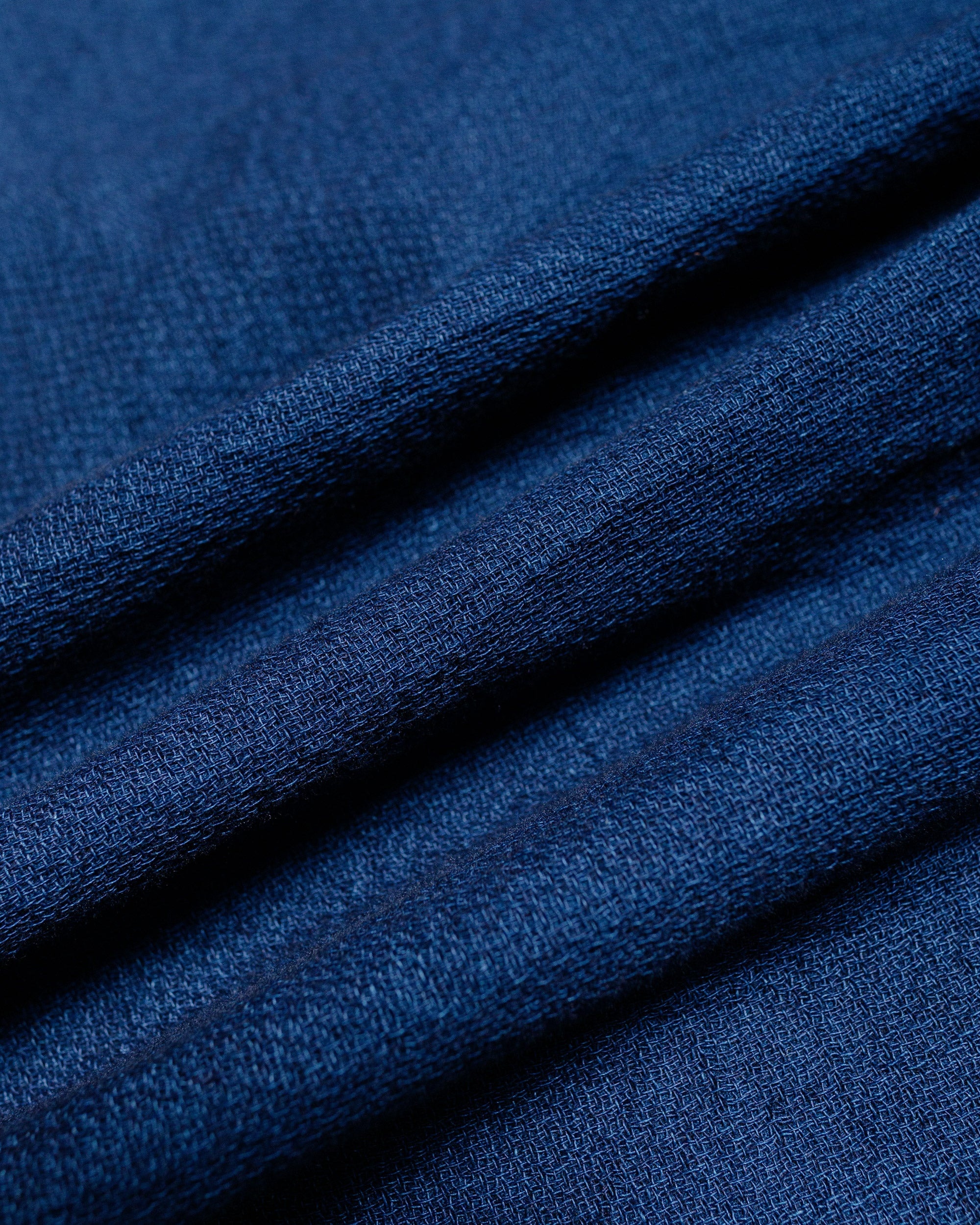 Open B.D. Indigo Panama Double Gauze Navy - 5