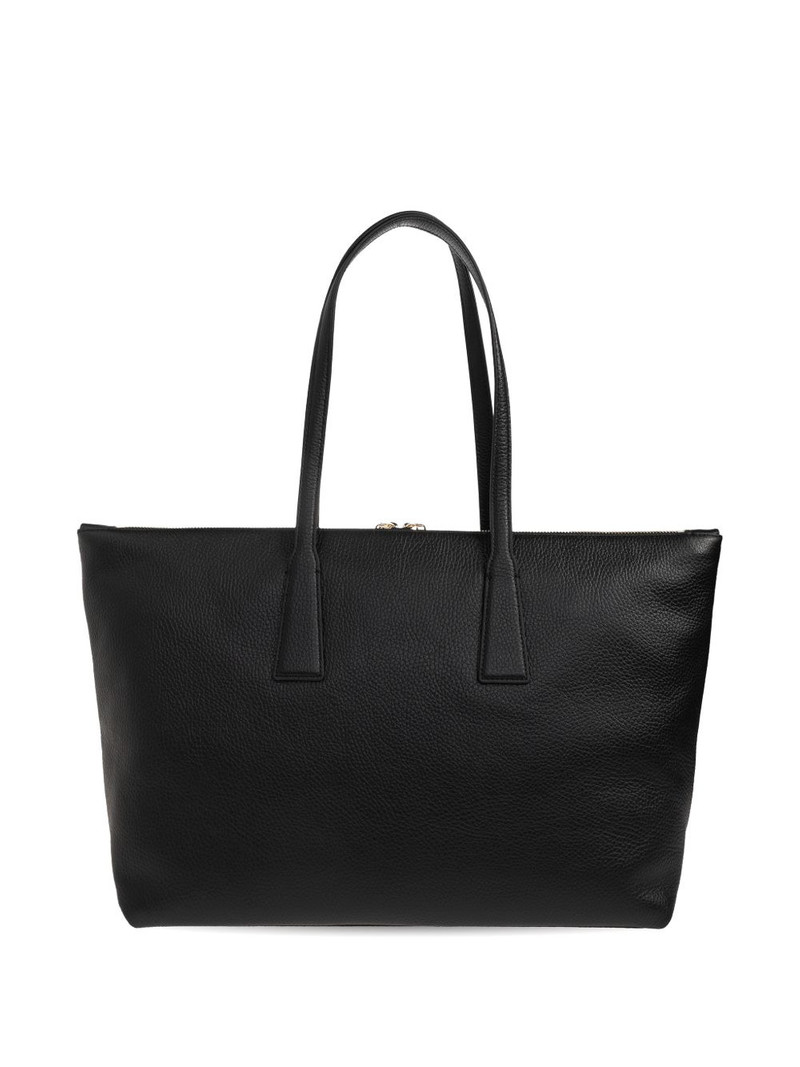 zip leather tote bag 3