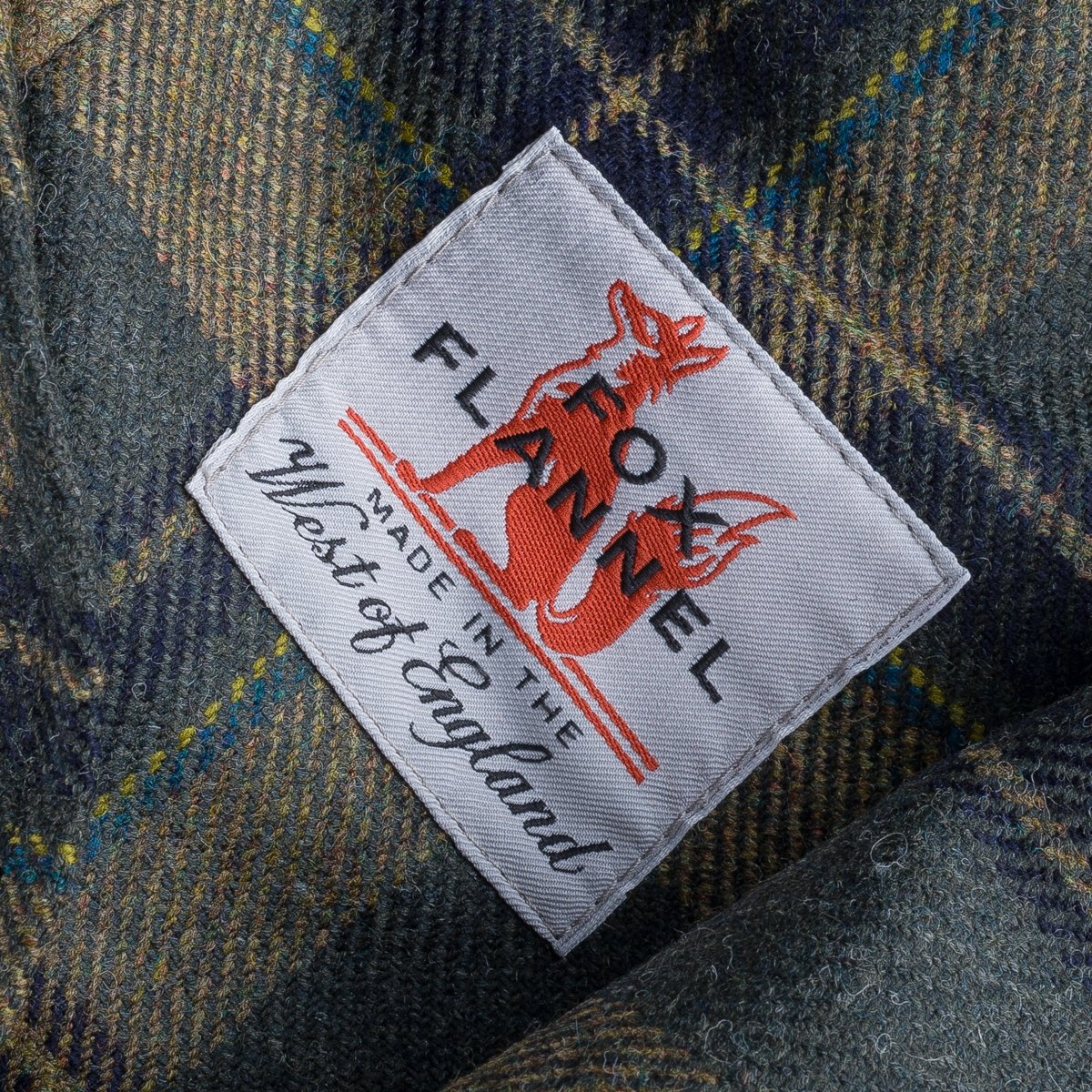 IHDR-434-HHG 14oz Fox Brothers®  Check Flannel CPO Shirt - Rustic Yellow, Hickory & Hunter Green - 15