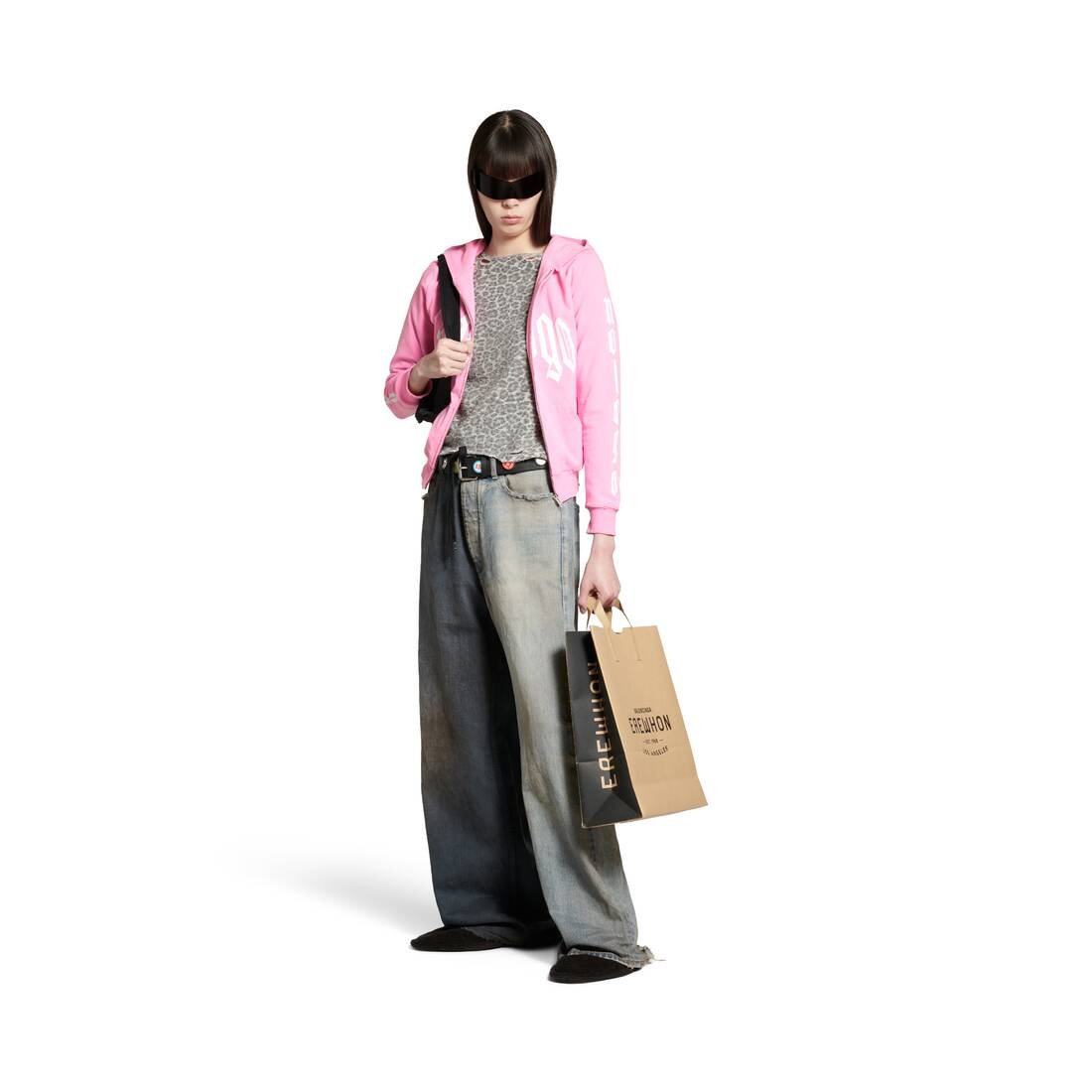 Fifty-fifty Pants in Dark Grey/light Blue - 3