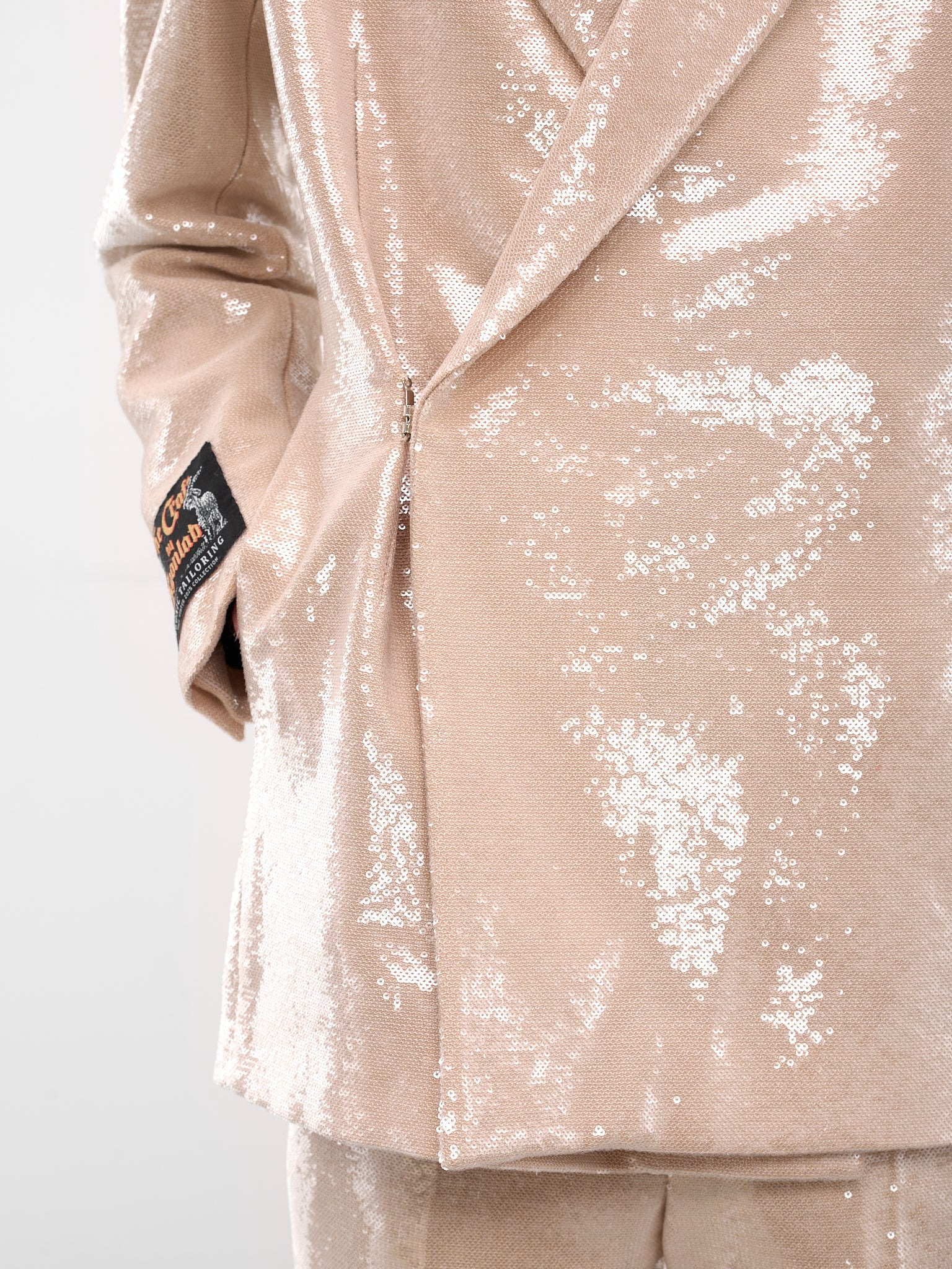 Egonic Double-Breasted Sequin Blazer - 4