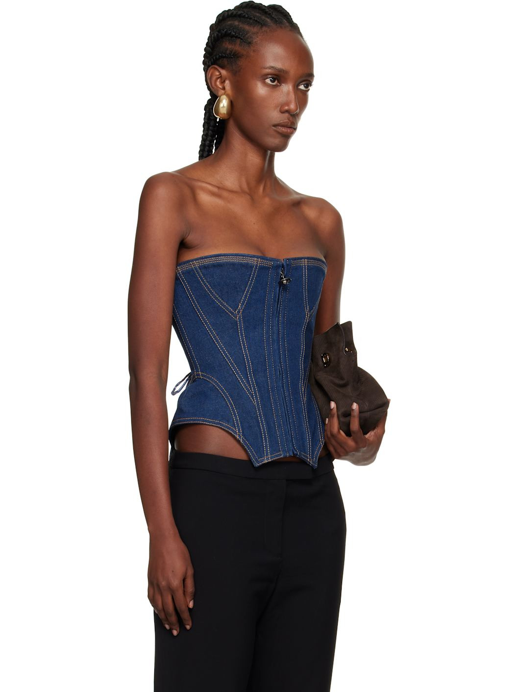 Indigo Cobrax Denim Corset - 2