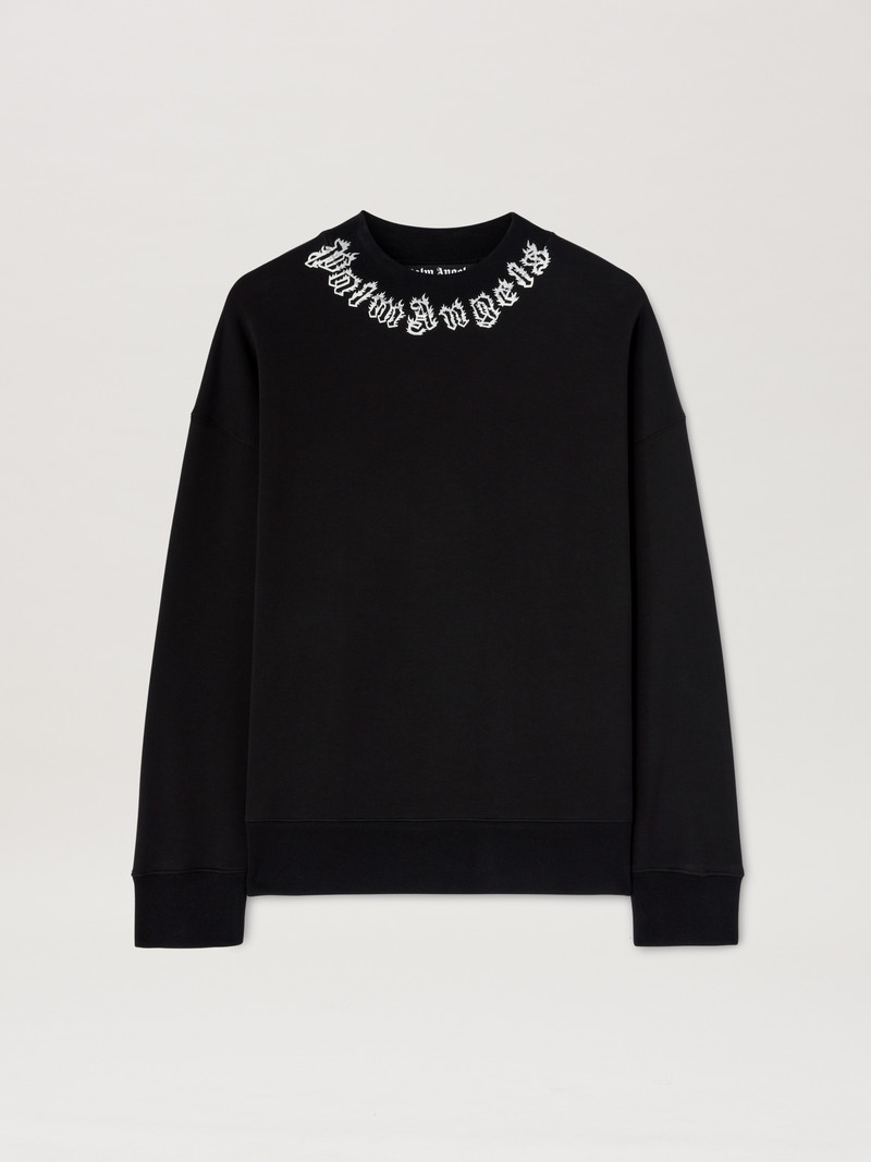 Flame logo crewneck Sweatshirt - 1