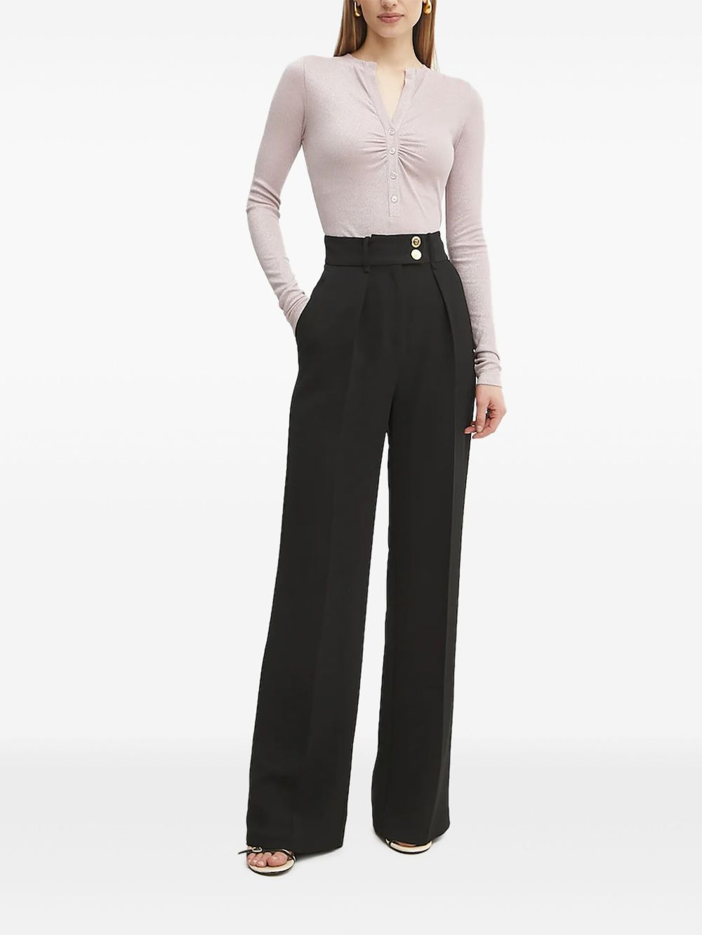 ribbed button top - 2