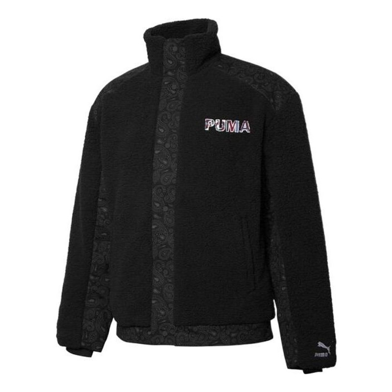 PUMA 로고 테디 코트 '블랙' 534976-01 - 1