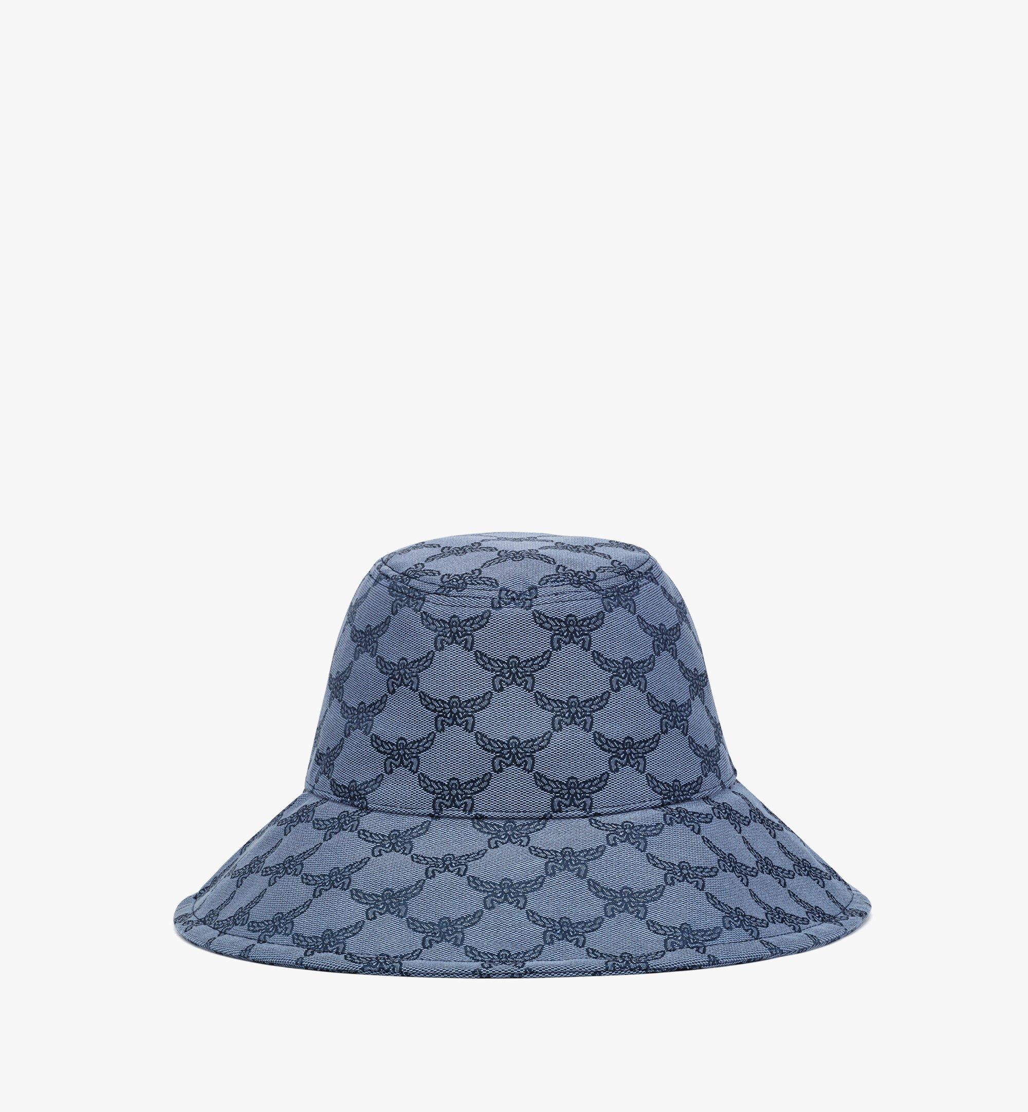 Wide Bucket Hat in Lauretos Denim Jacquard - 2