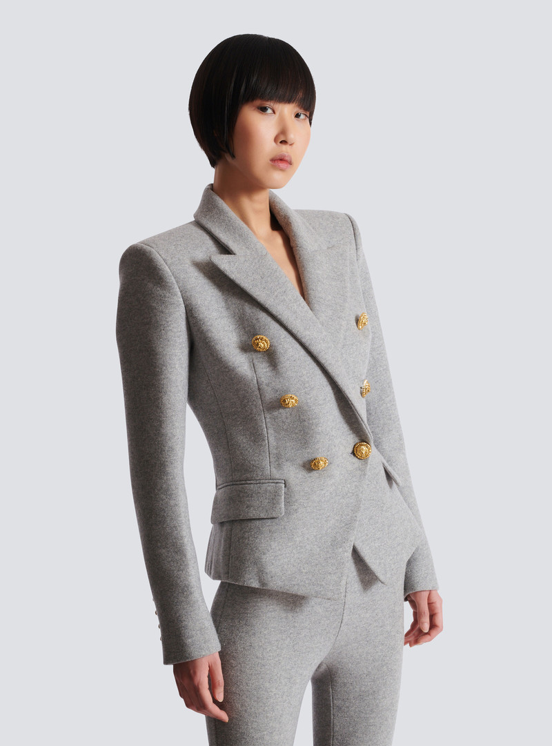 Cotton knit 6-button jacket 7