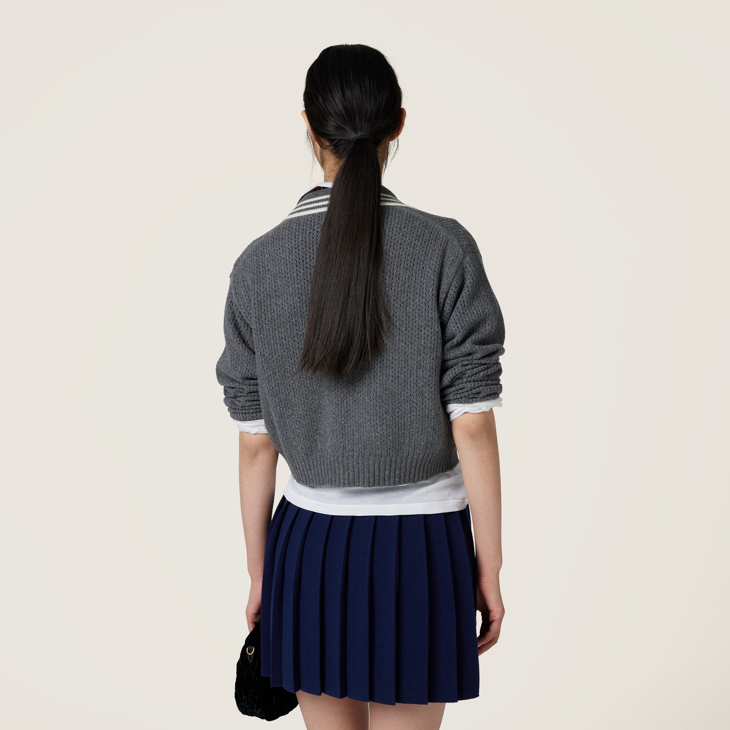 Wool and cashmere polo sweater - 3