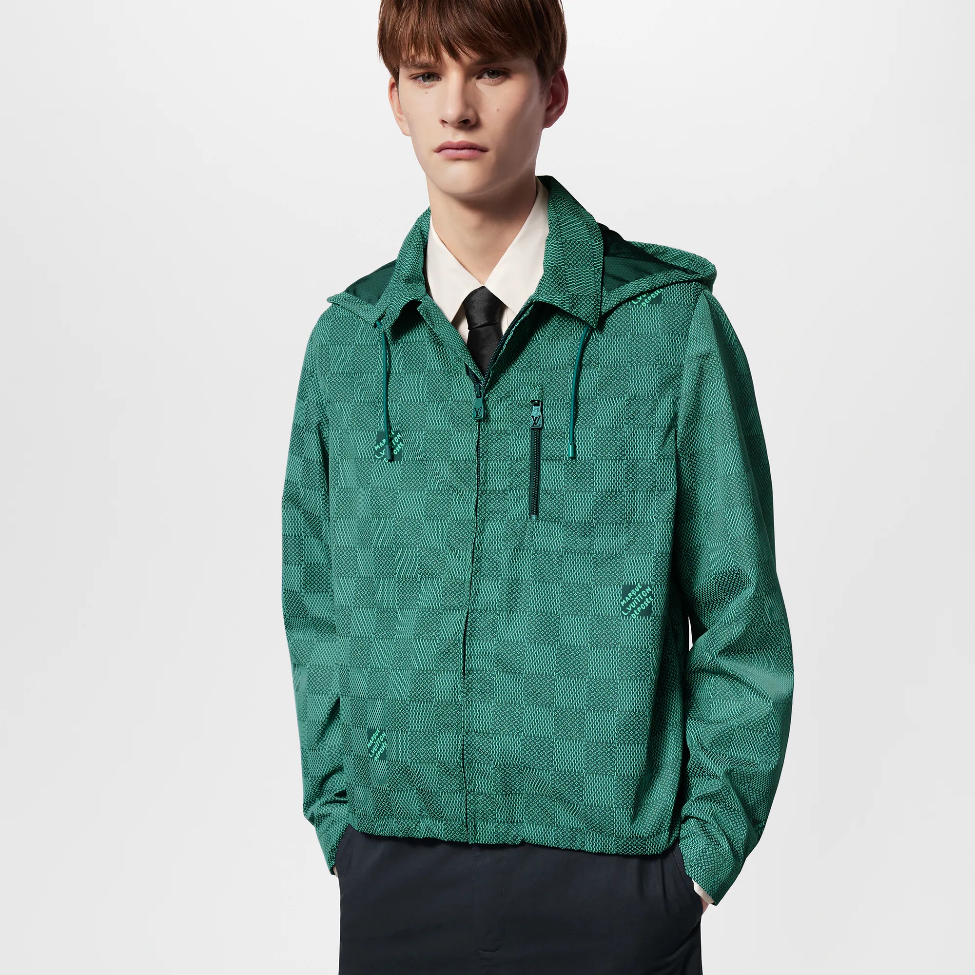 Printed Nylon Hooded Windbreaker - 2