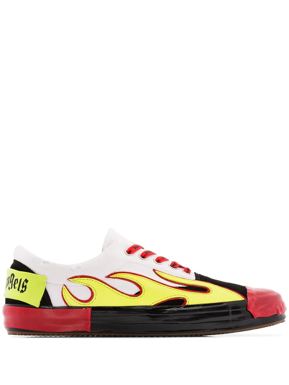 flame low-top sneakers - 1