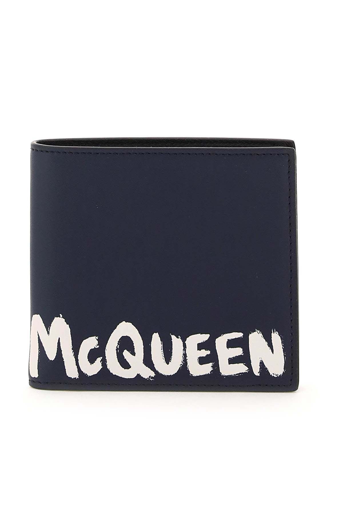 'MCQUEEN GRAFFITI' BI-FOLD WALLET - 1