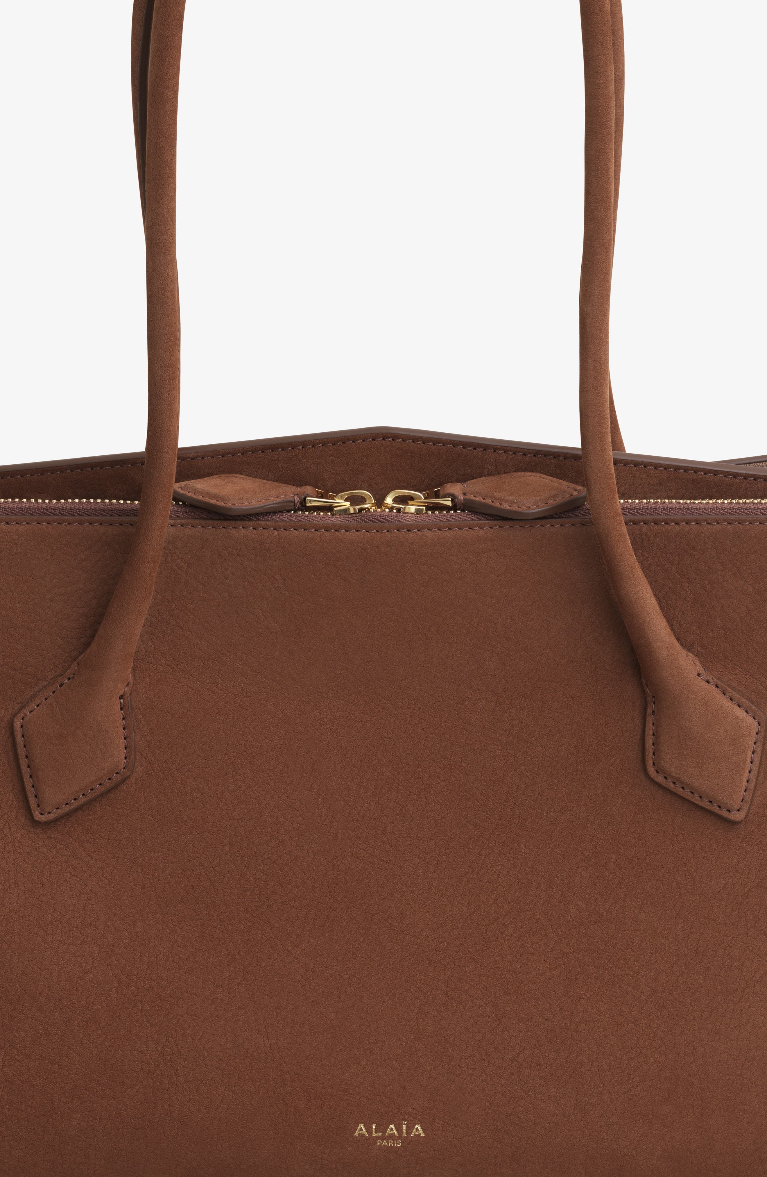 Alaïa Le Teckel Suede Tote in Terre D Ombre at Nordstrom - 4