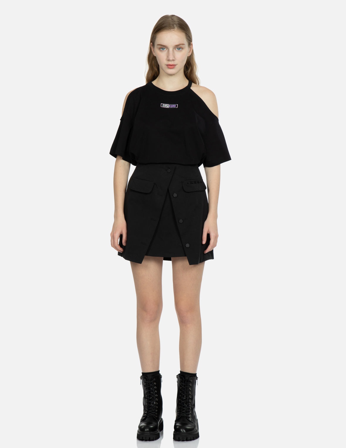 A-Line Wrap Mini Skirt - 5