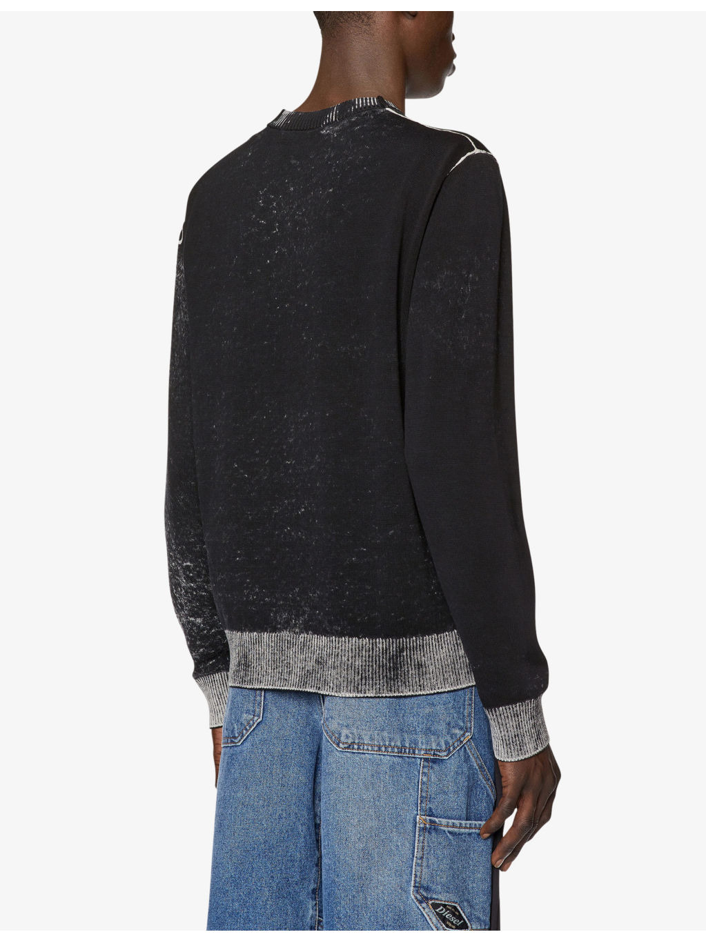 K-Larence contrast-hem long-sleeve cotton jumper - 4