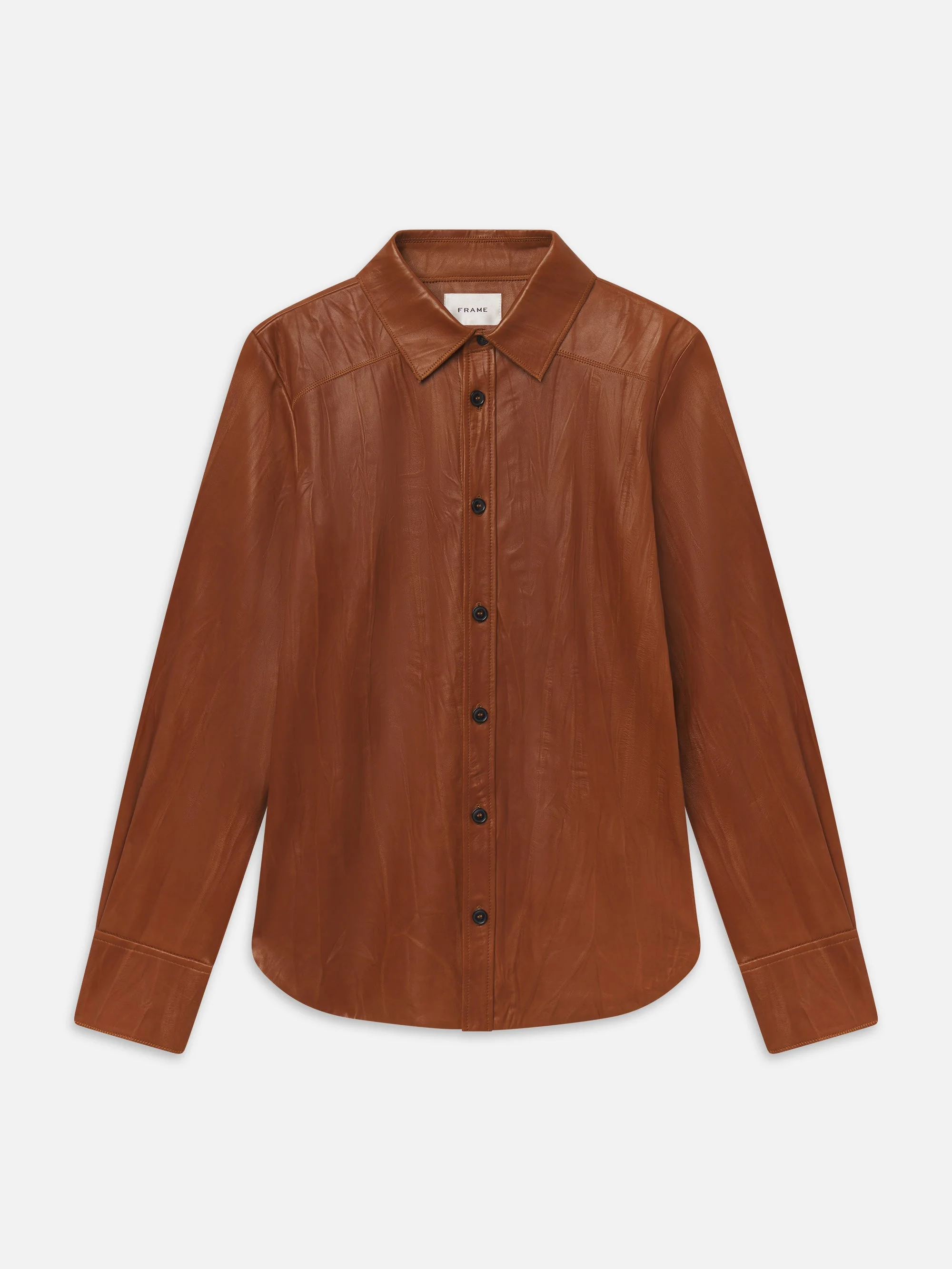 The Crinkled Leather Studio Shirt - 1
