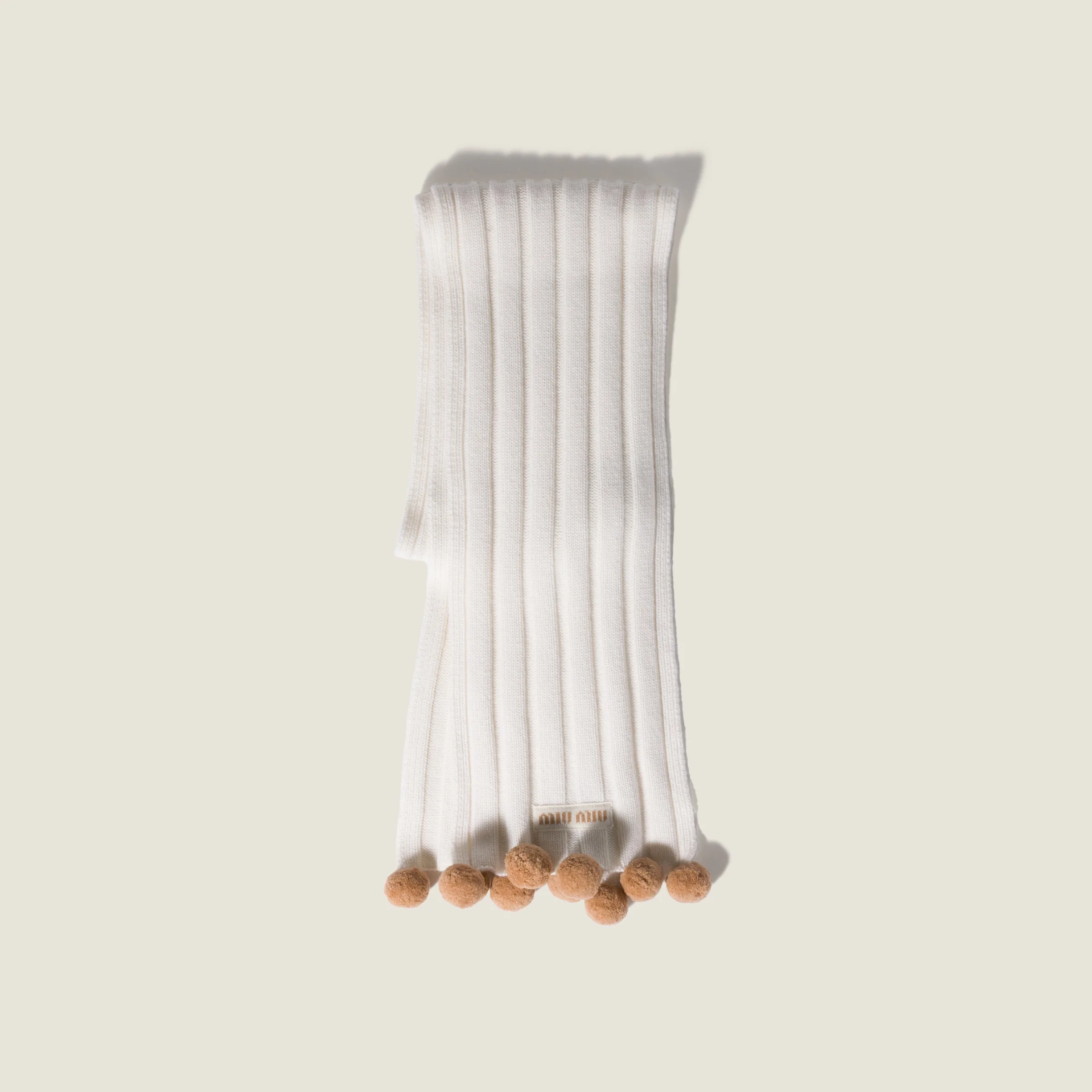 Wool and cashmere scarf - 1
