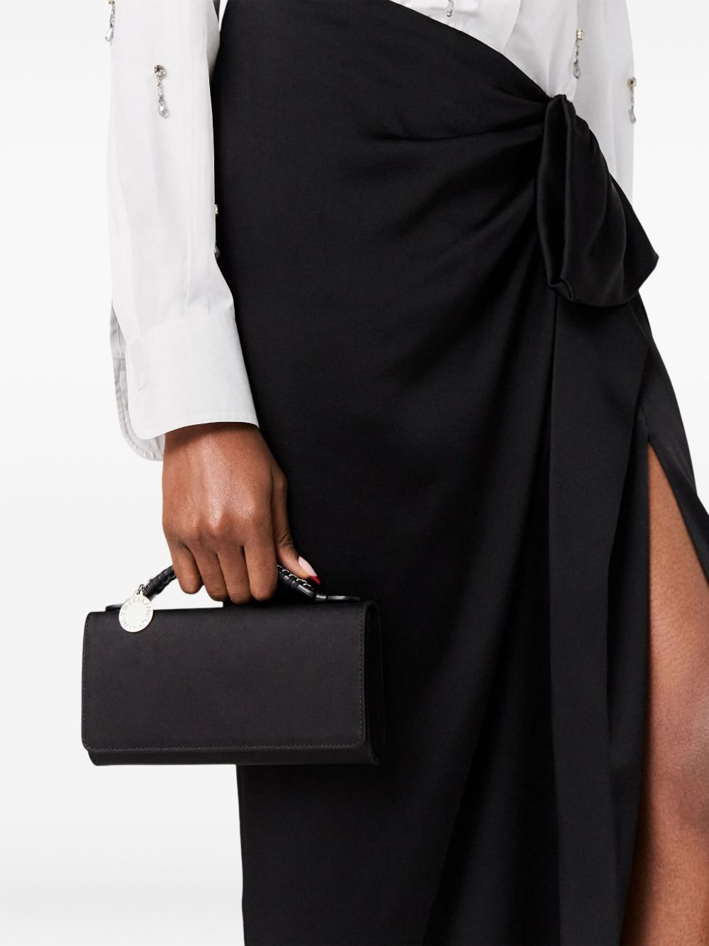 Falabella braided-handle clutch bag - 2