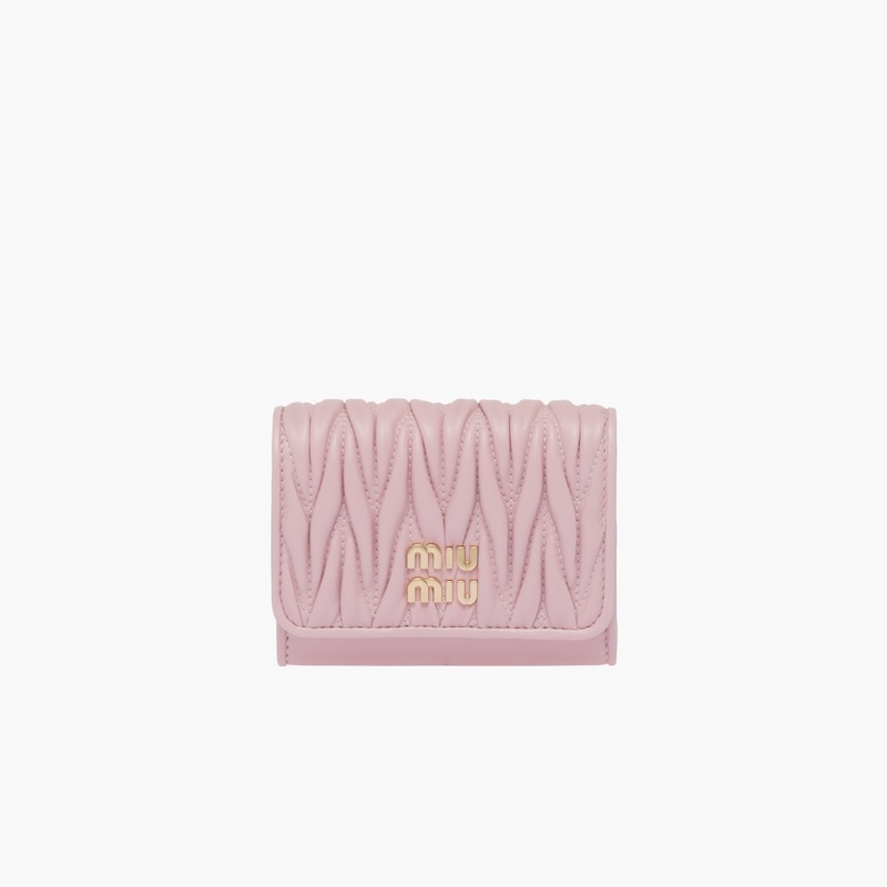 Matelassé nappa leather card holder - 2