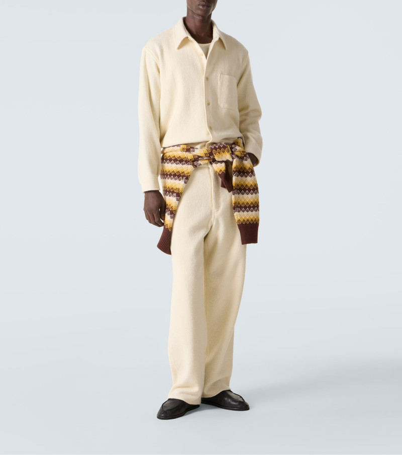 AURALEE Wool tweed wide-leg pants outlook