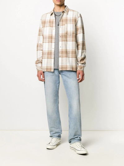 John Elliott check button-down shirt outlook