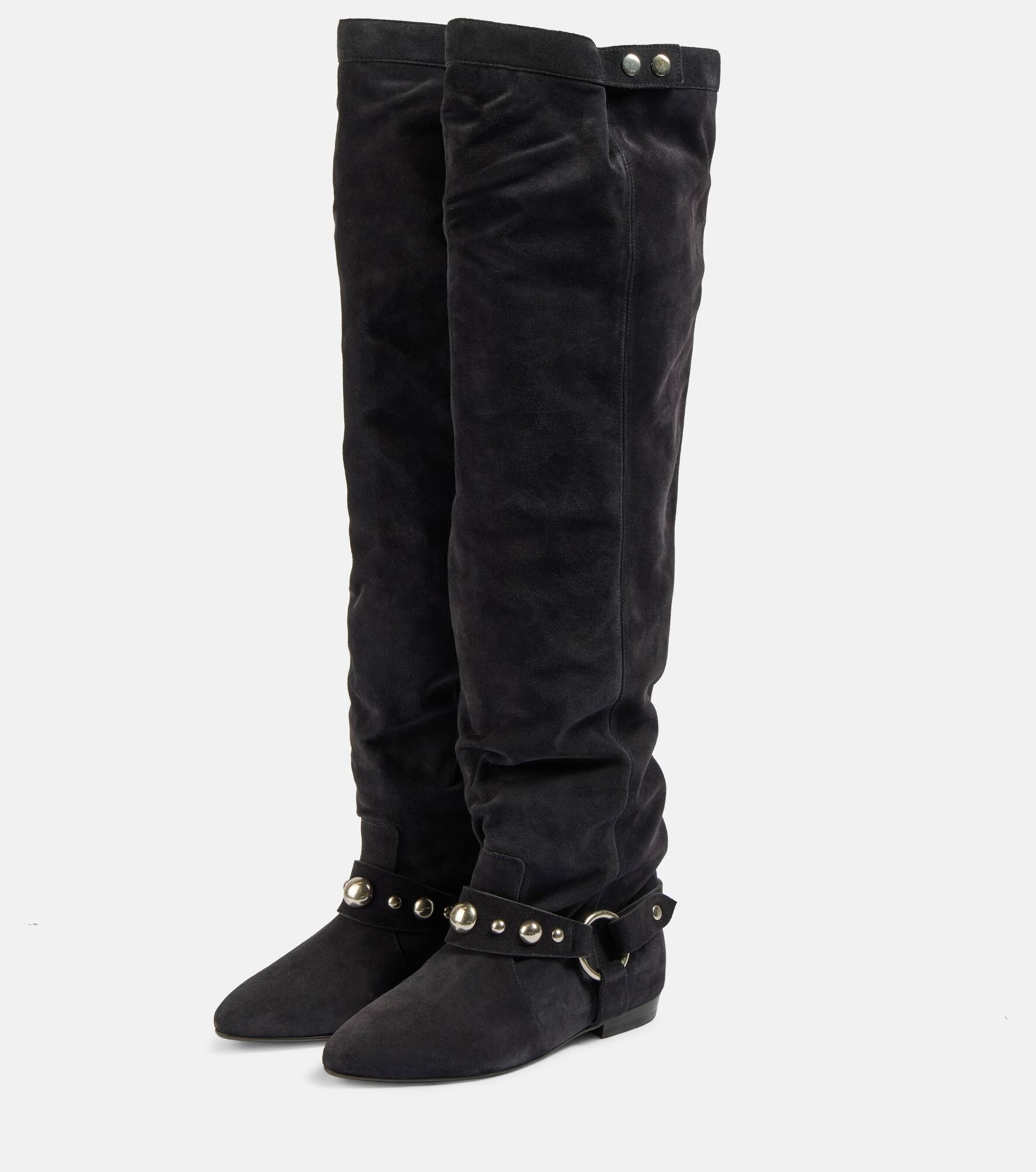 Selize suede knee-high boots - 5