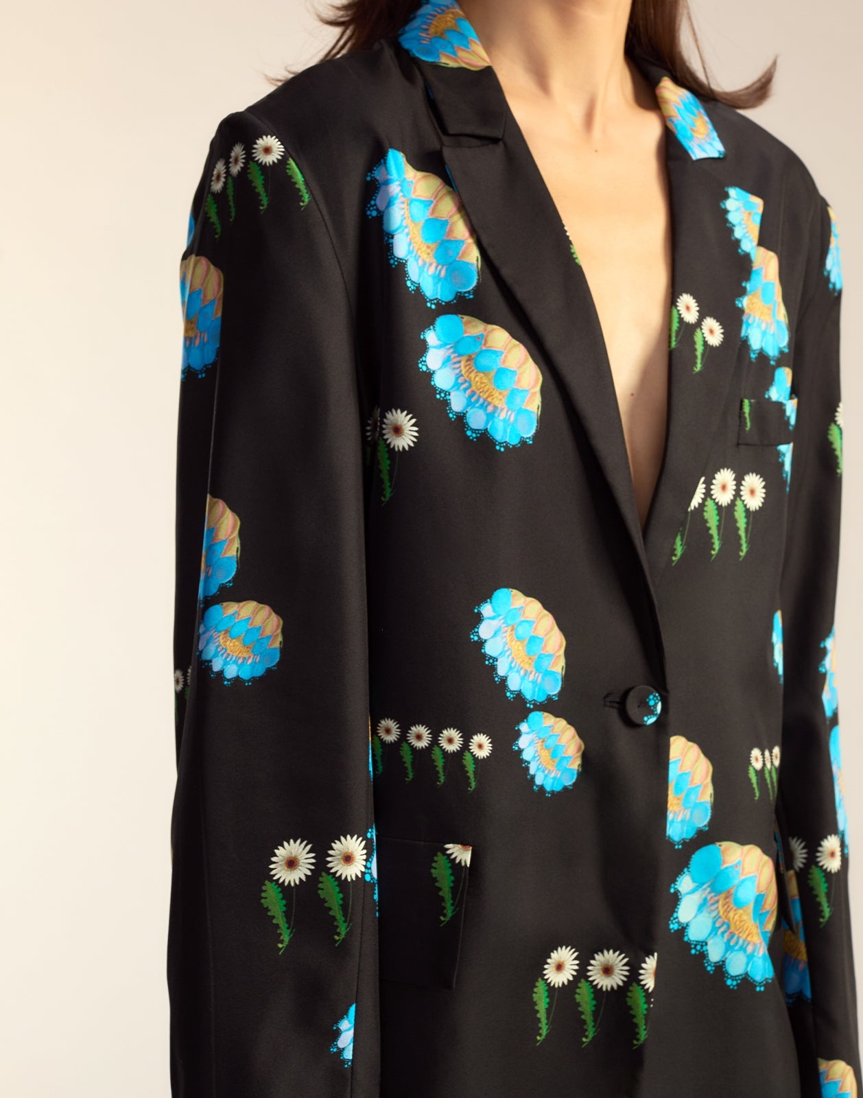 Blake Silk Twill Blazer - 6