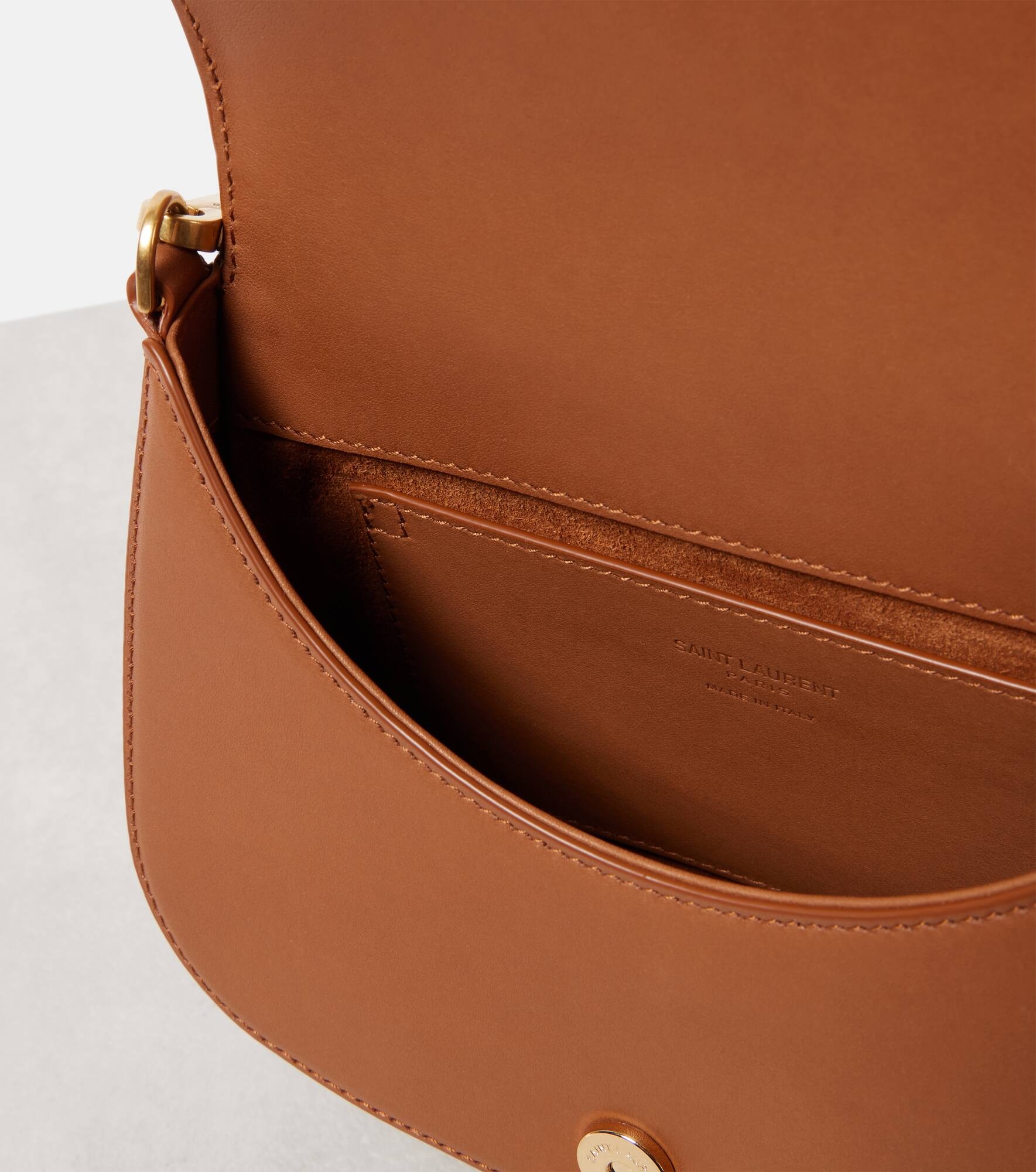 Voltaire leather and canvas shoulder bag - 3