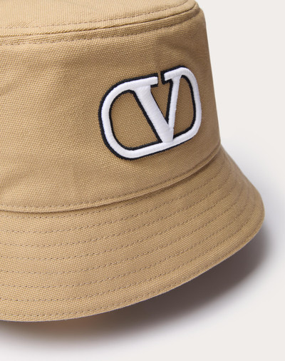 Valentino VLOGO SIGNATURE COTTON BUCKET HAT WITH VLOGO EMBROIDERY outlook