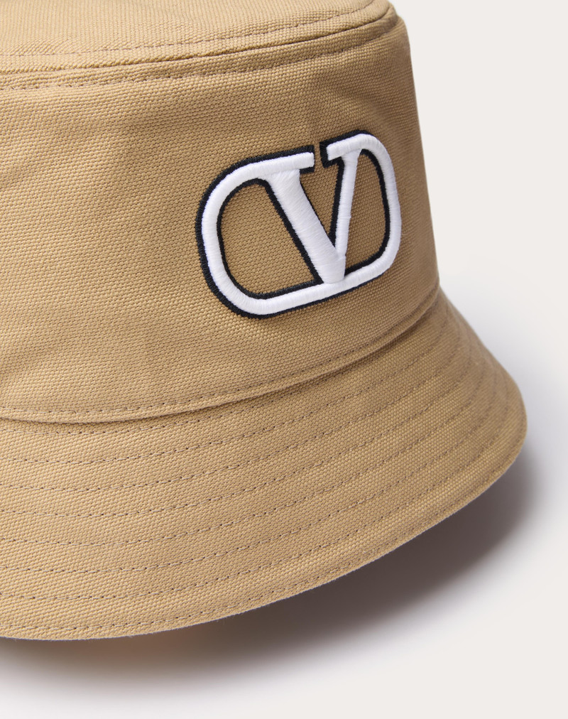 Valentino VLOGO SIGNATURE COTTON BUCKET HAT WITH VLOGO EMBROIDERY outlook