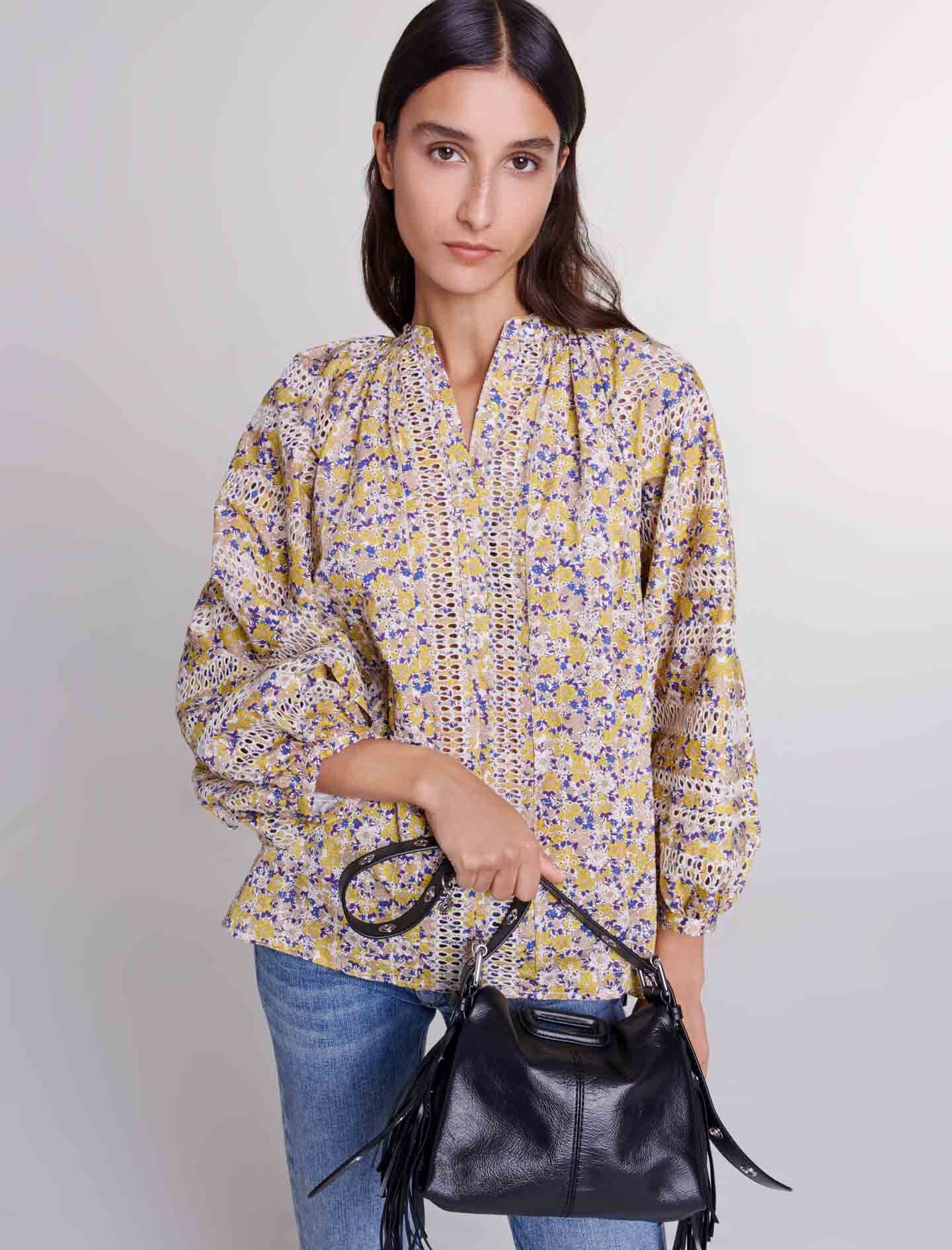Patterned embroidered blouse - 7