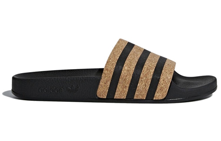 (WMNS) adidas Adilette 'Black Cork' CQ2237 - 2