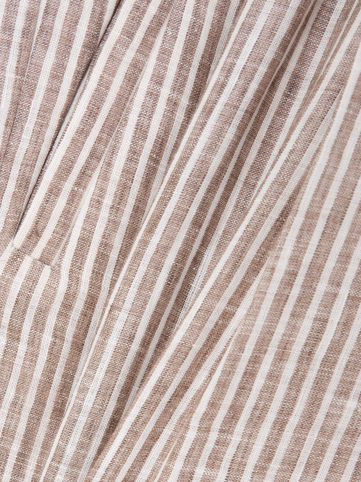 Striped linen shorts Off-white - 4