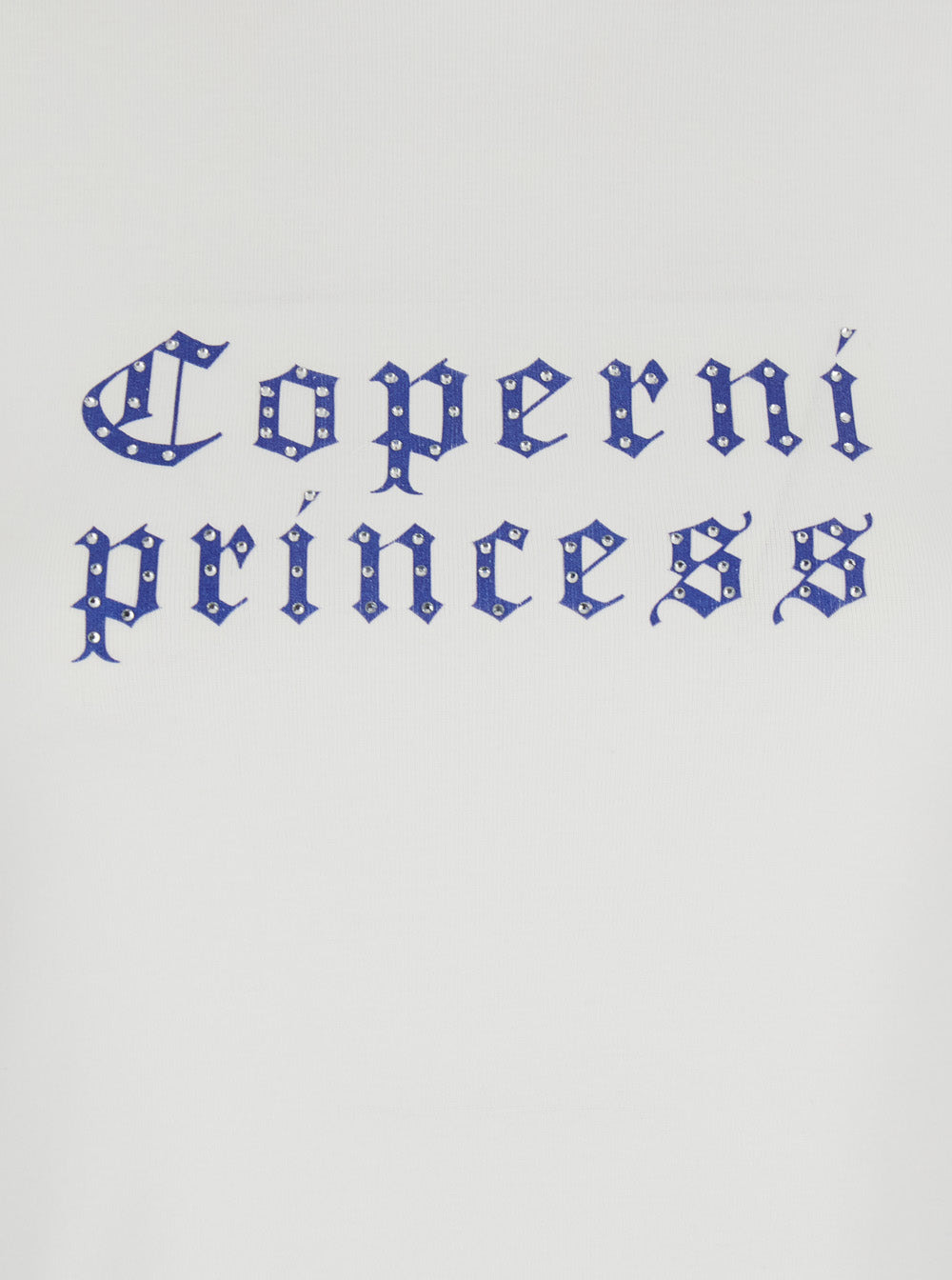 Coperni Women White Crewneck T-Shirt With Maxi Print On The Front And Logo Print On The Rear In Cott - 3