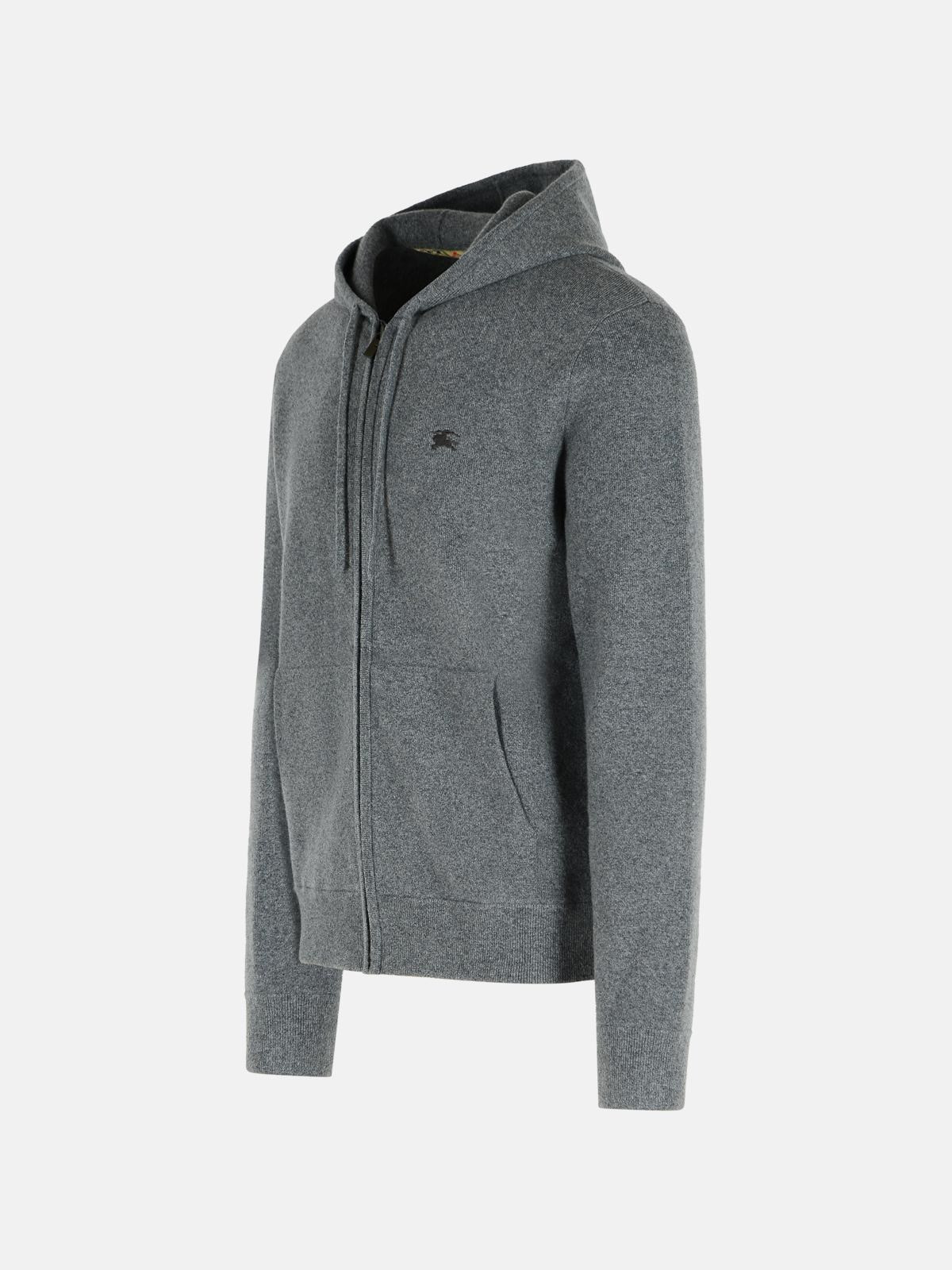 'CADE' GREY CASHMERE SWEATER - 2