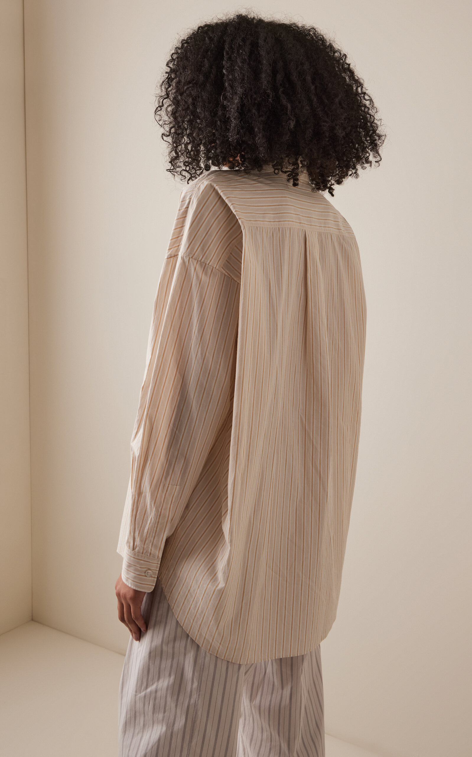 Caster Striped Cotton Shirt stripe - 4