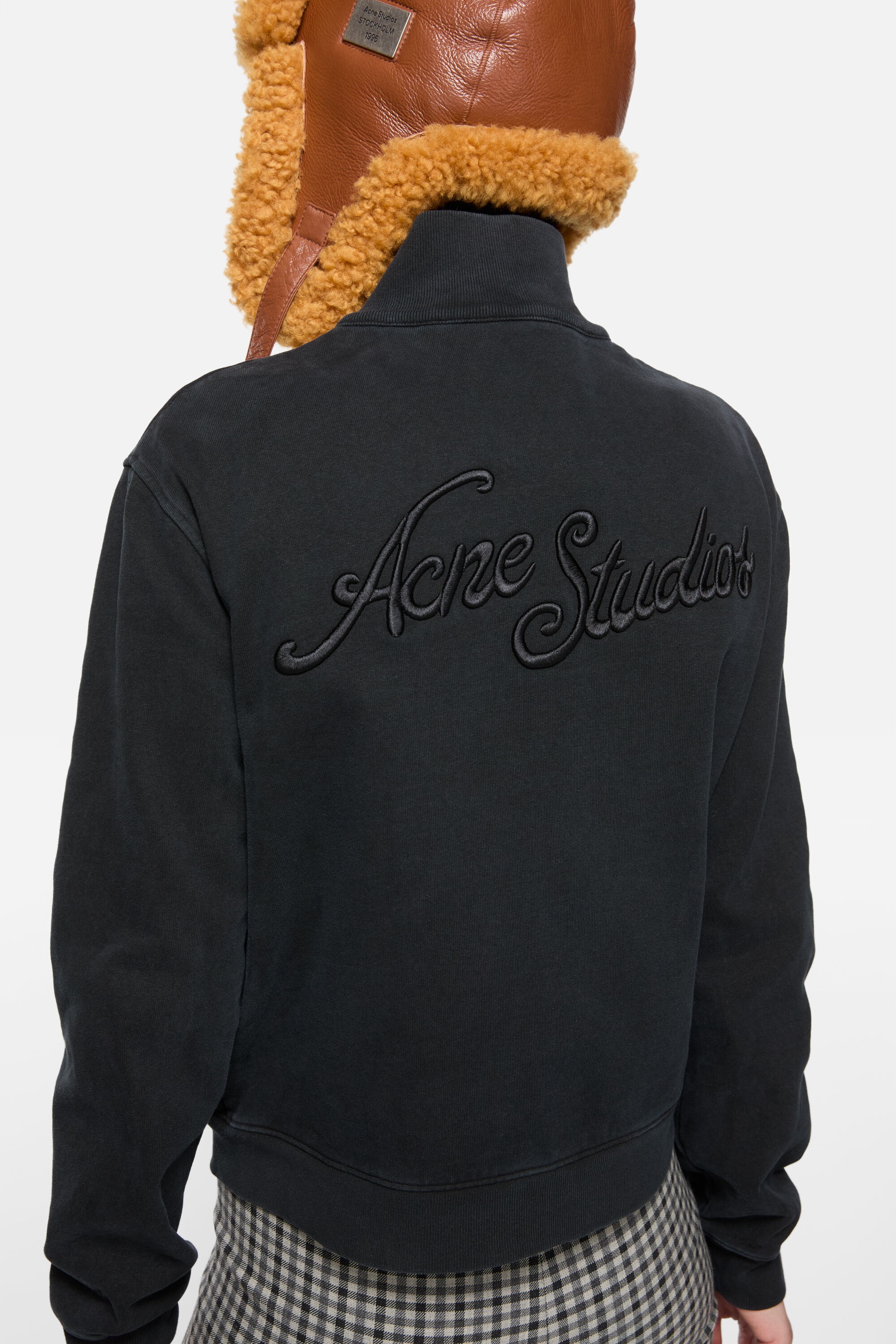 Zip-up sweatshirt - Faded black - 4