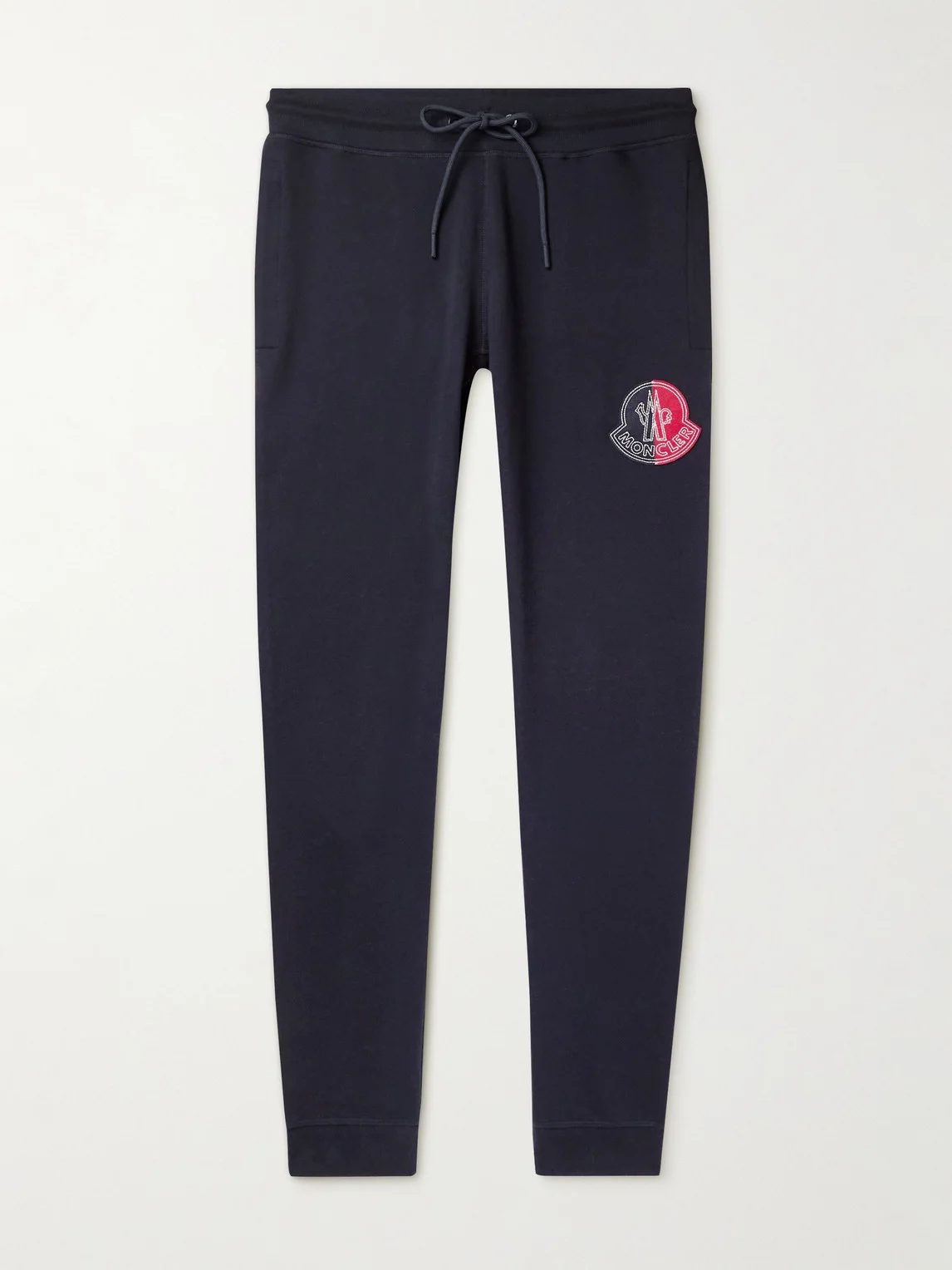 2 Moncler 1952 Tapered Logo-Appliquéd Cotton-Jersey Sweatpants - 1
