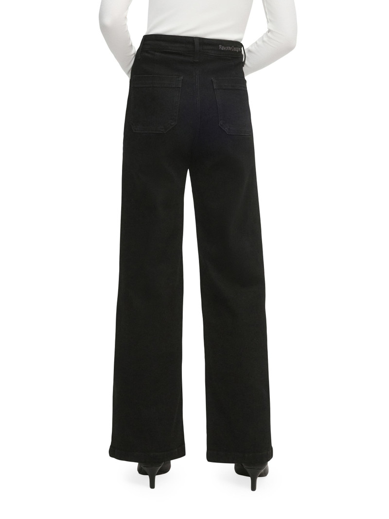 Women's The Mischa High-Rise Wide-Leg Jeans - Onyx 6