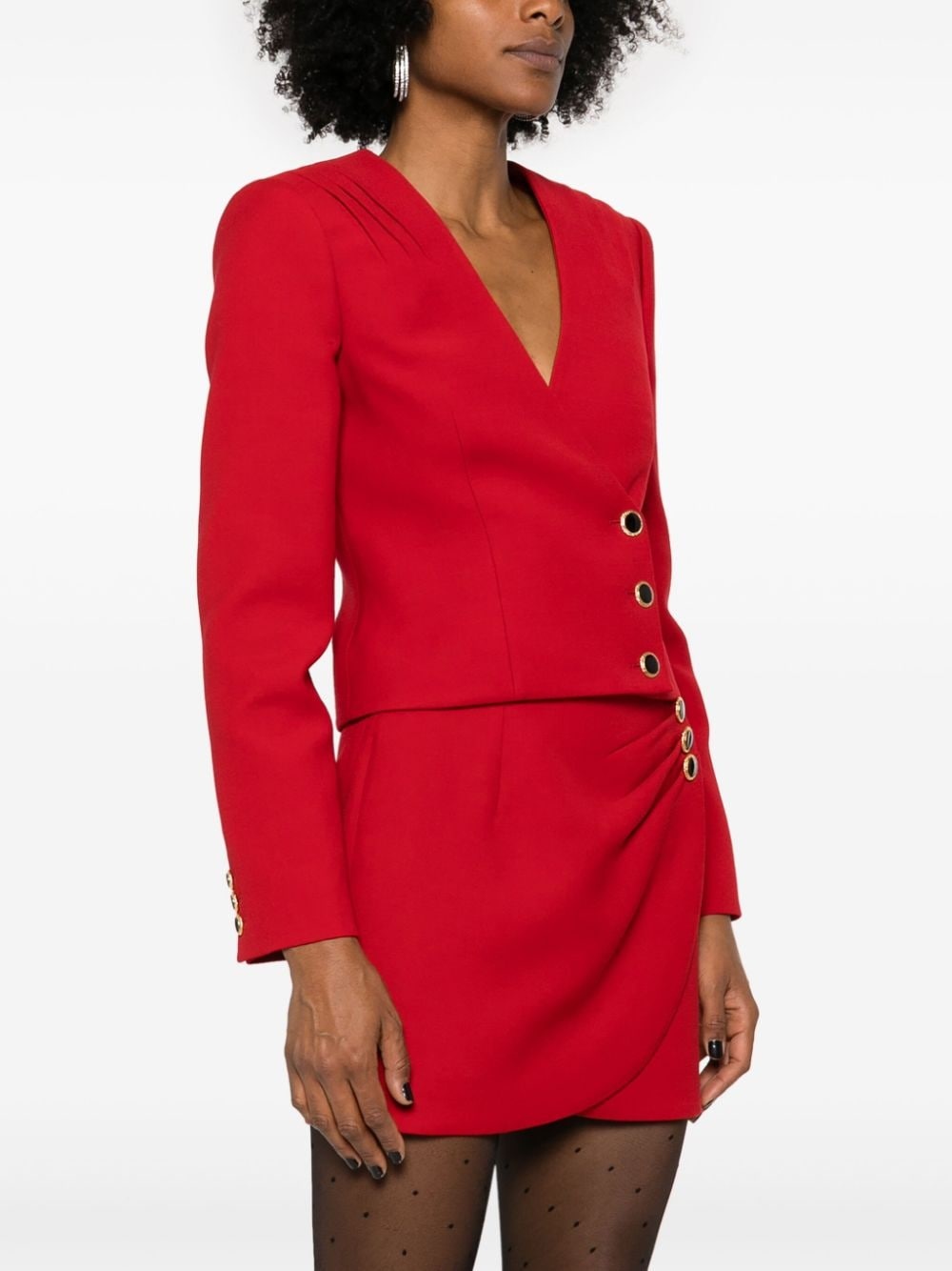 single-breasted wool blazer - 3