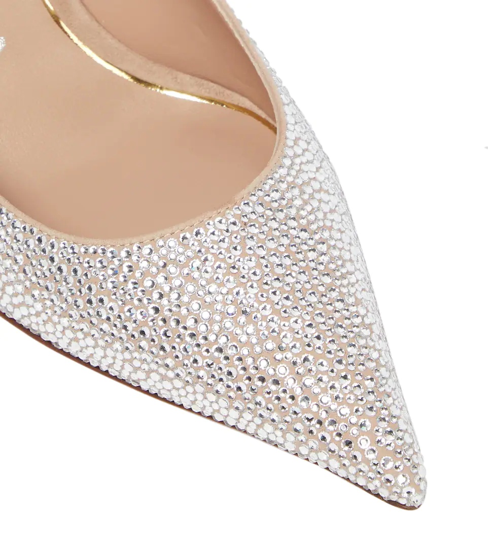 Tan-Go embellished leather pumps - 6