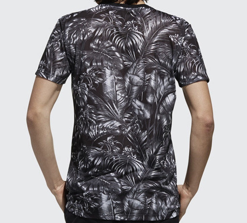 adidas adidas neo Sports Breathable Training Running Round Neck Short Sleeve Camouflage DW8193 outlook