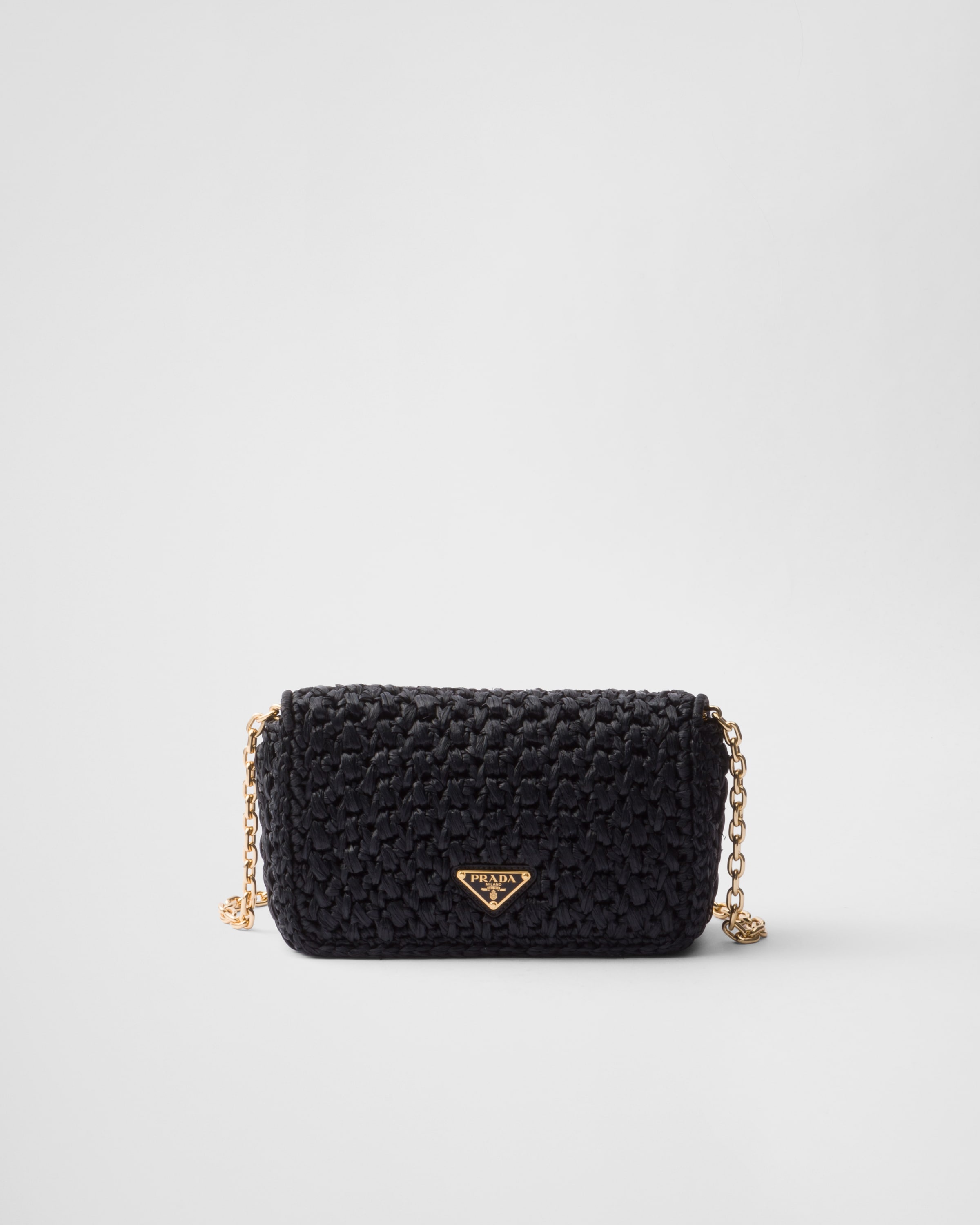 Woven fabric shoulder bag - 3