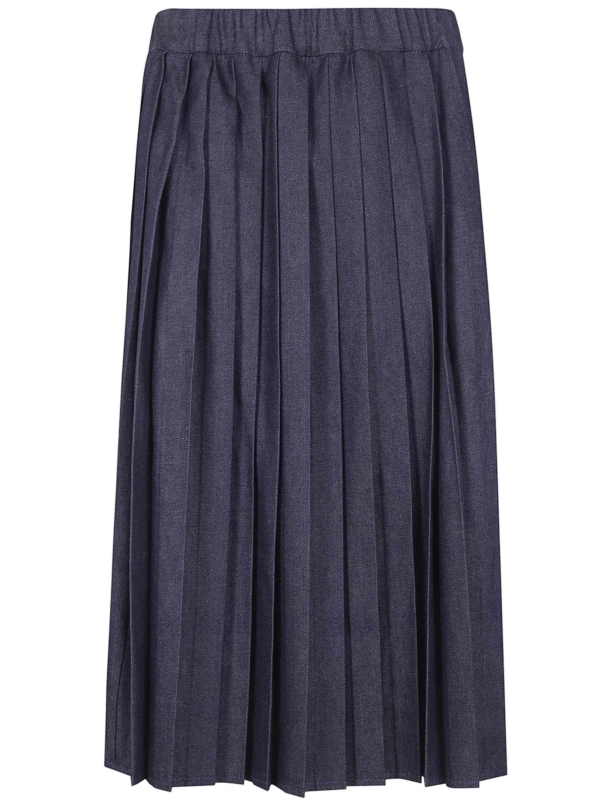 Denim Midi Round Skirt - 1
