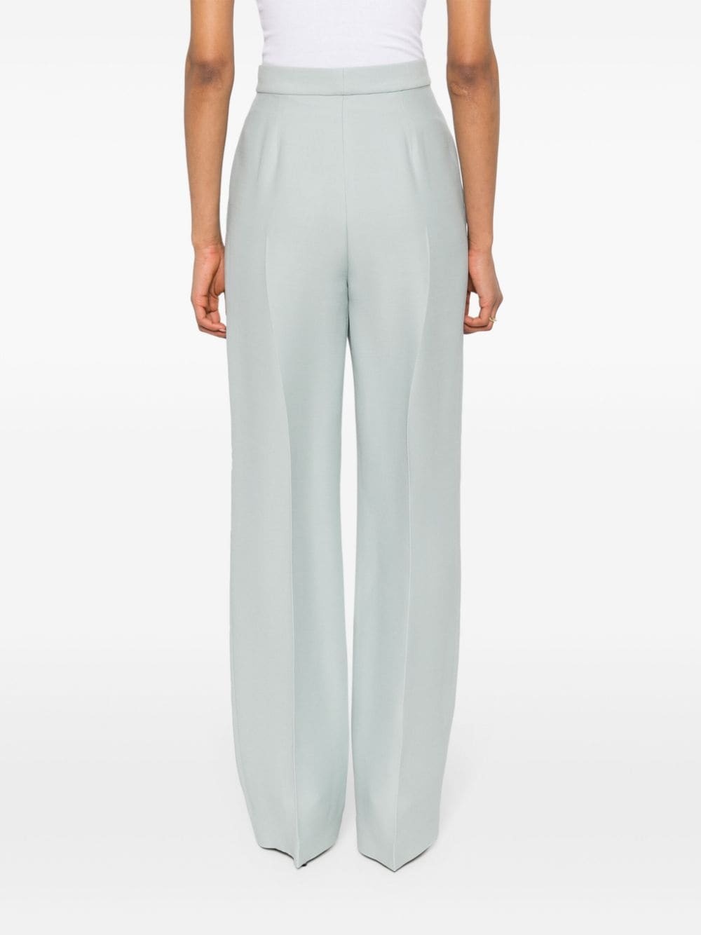 pressed-crease straight trousers - 4