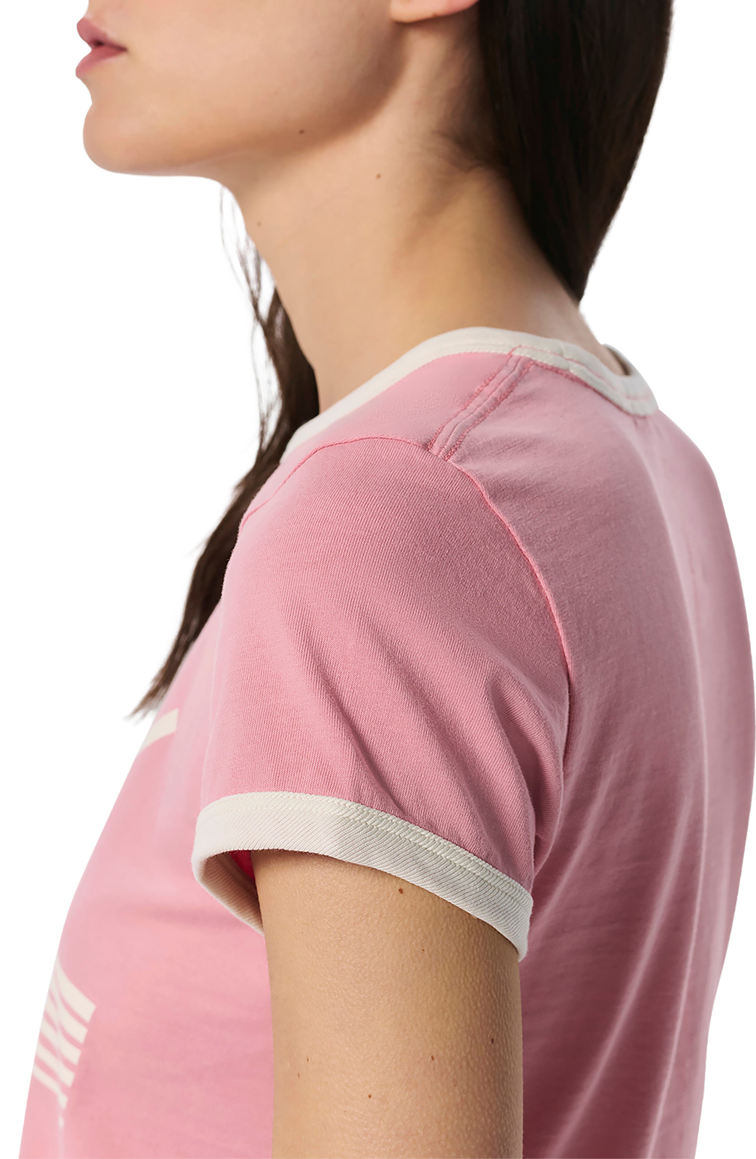rag & bone Miami Cotton Graphic T-Shirt in Blush at Nordstrom - 3