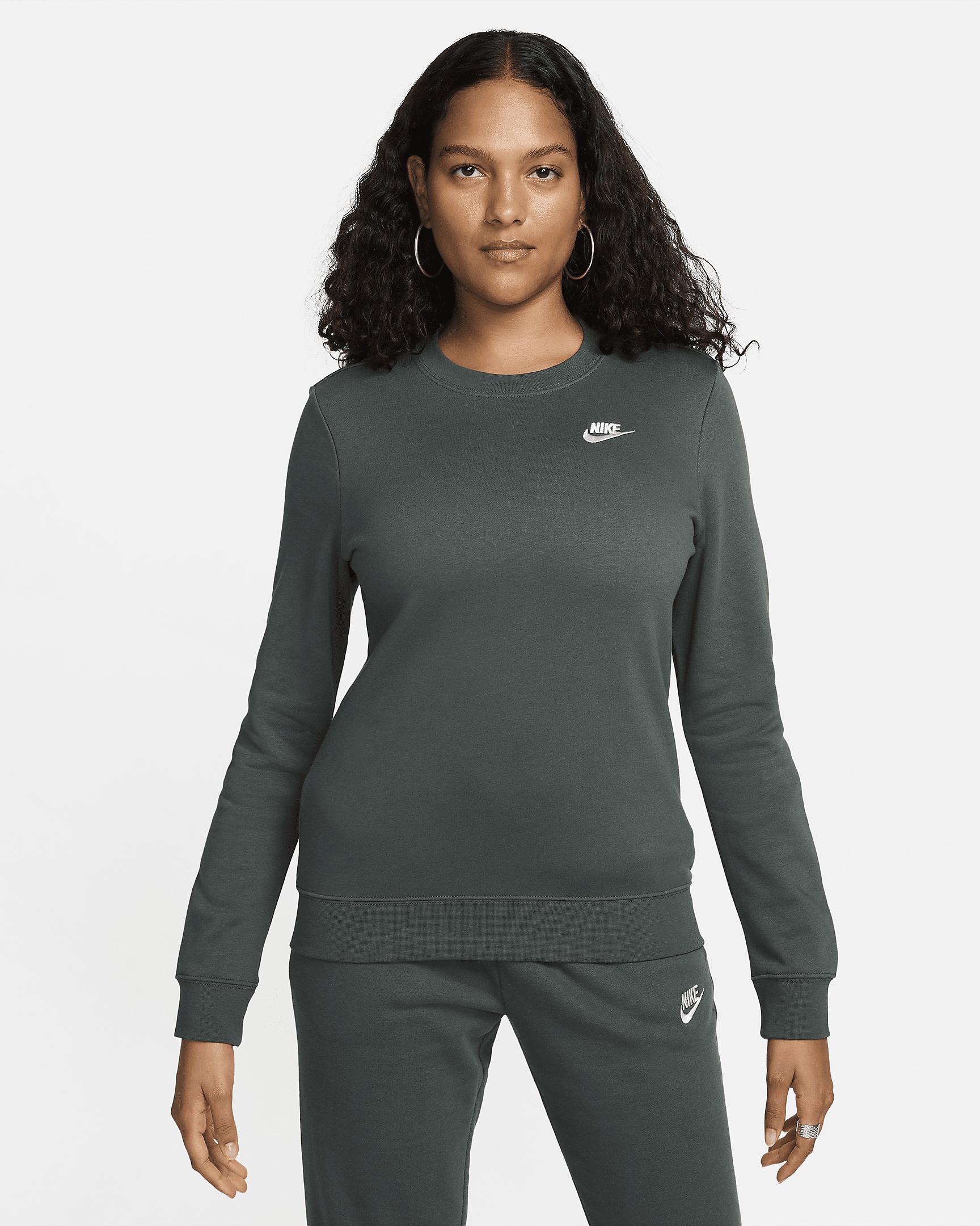 Nike Sportswear Club Fleece Women's Crew-Neck Sweatshirt - 1