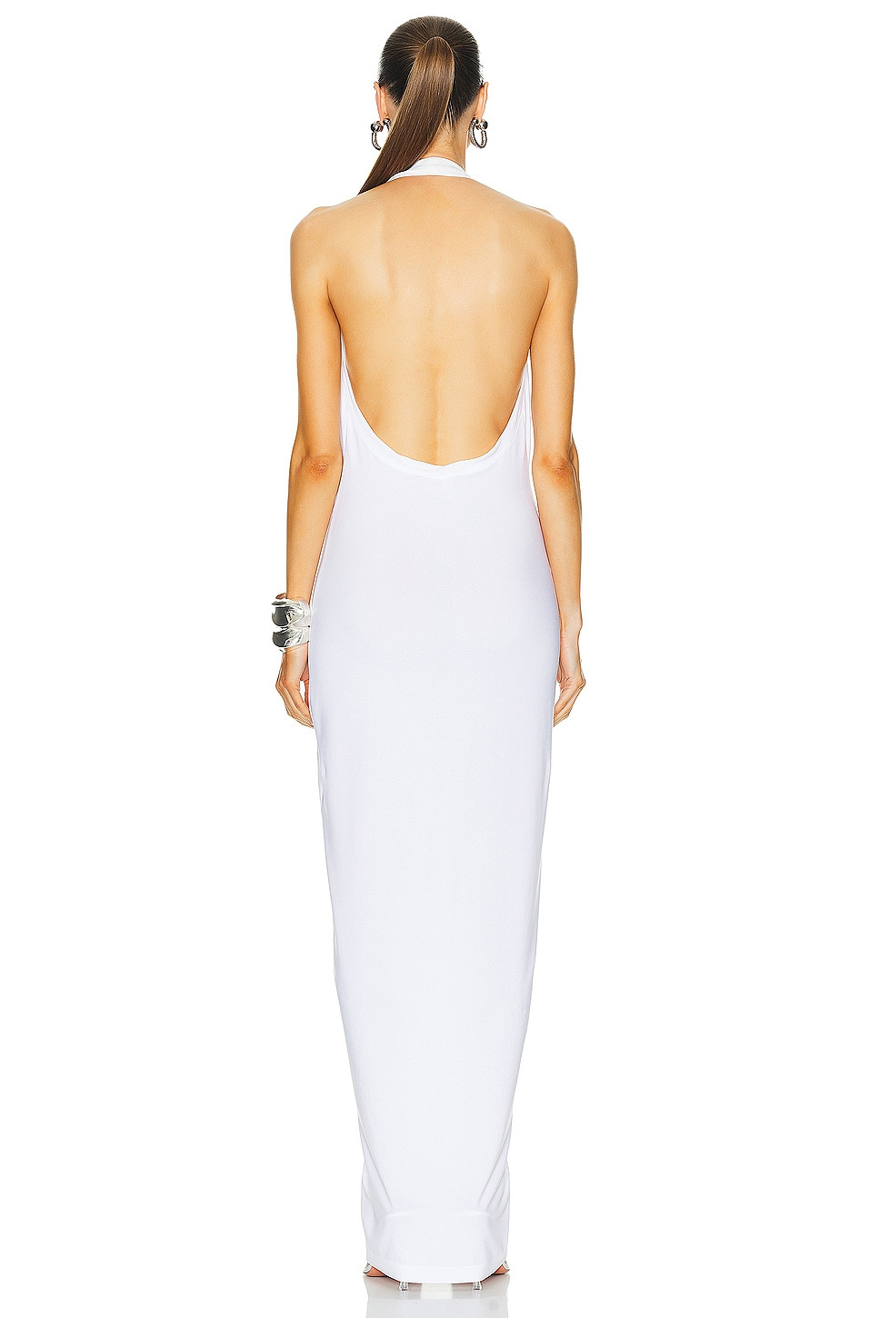Tie Front Halter Gown - 3