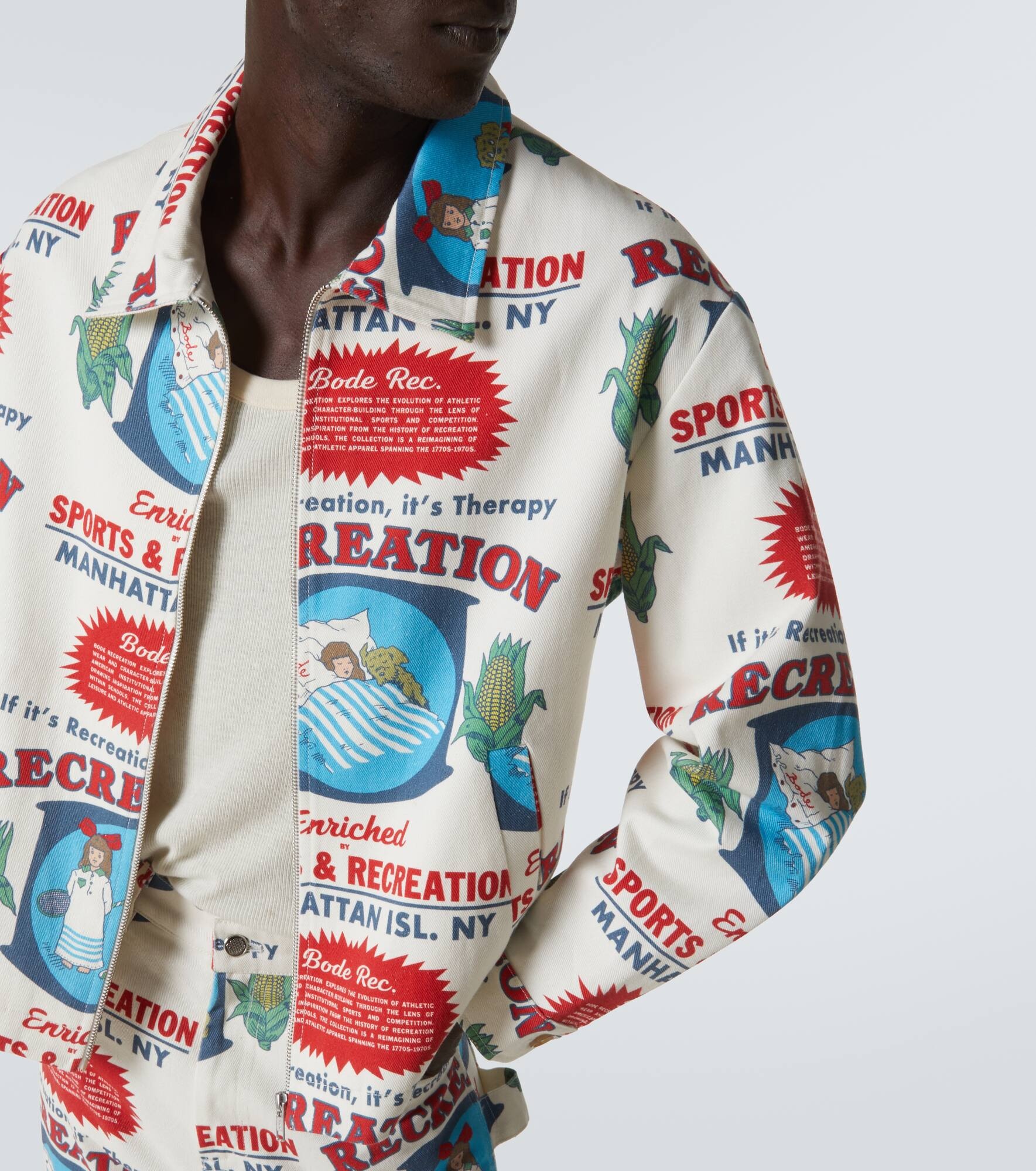 Enrichment printed cotton jacket - 6