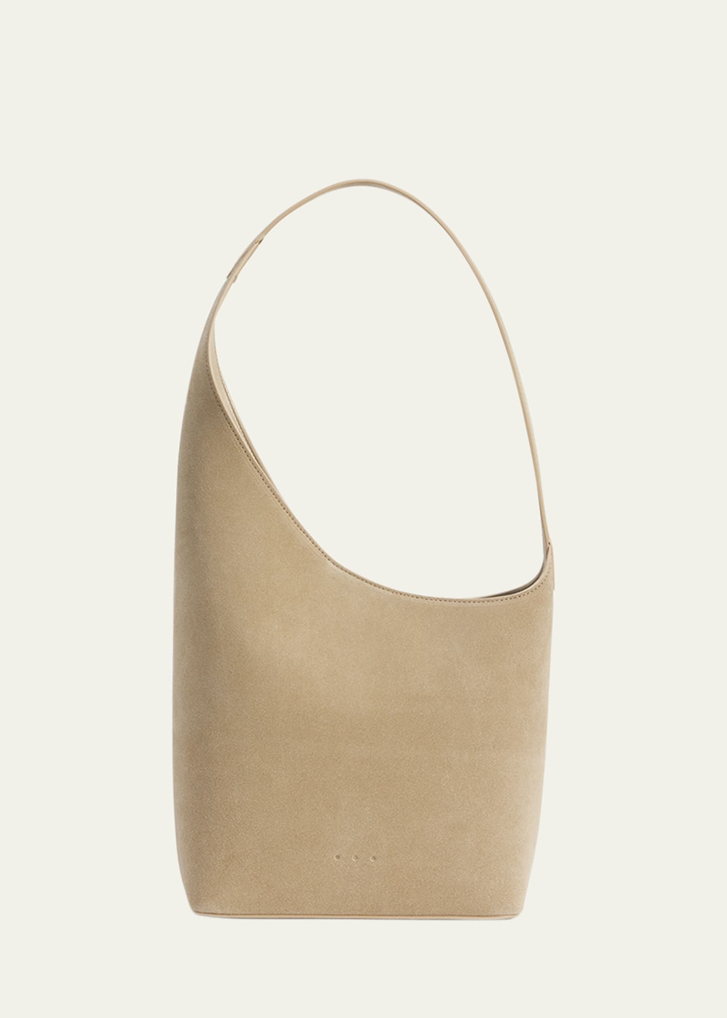 Demi Lune Suede Shoulder Bag - 1